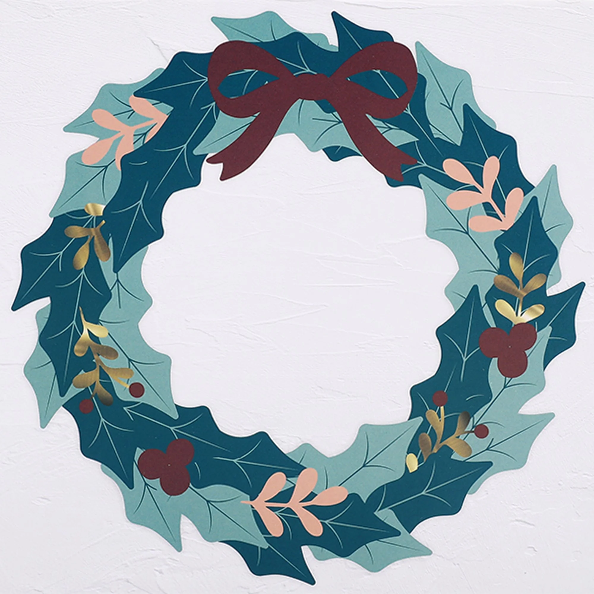 Couronne de houx en papier à fabriquer