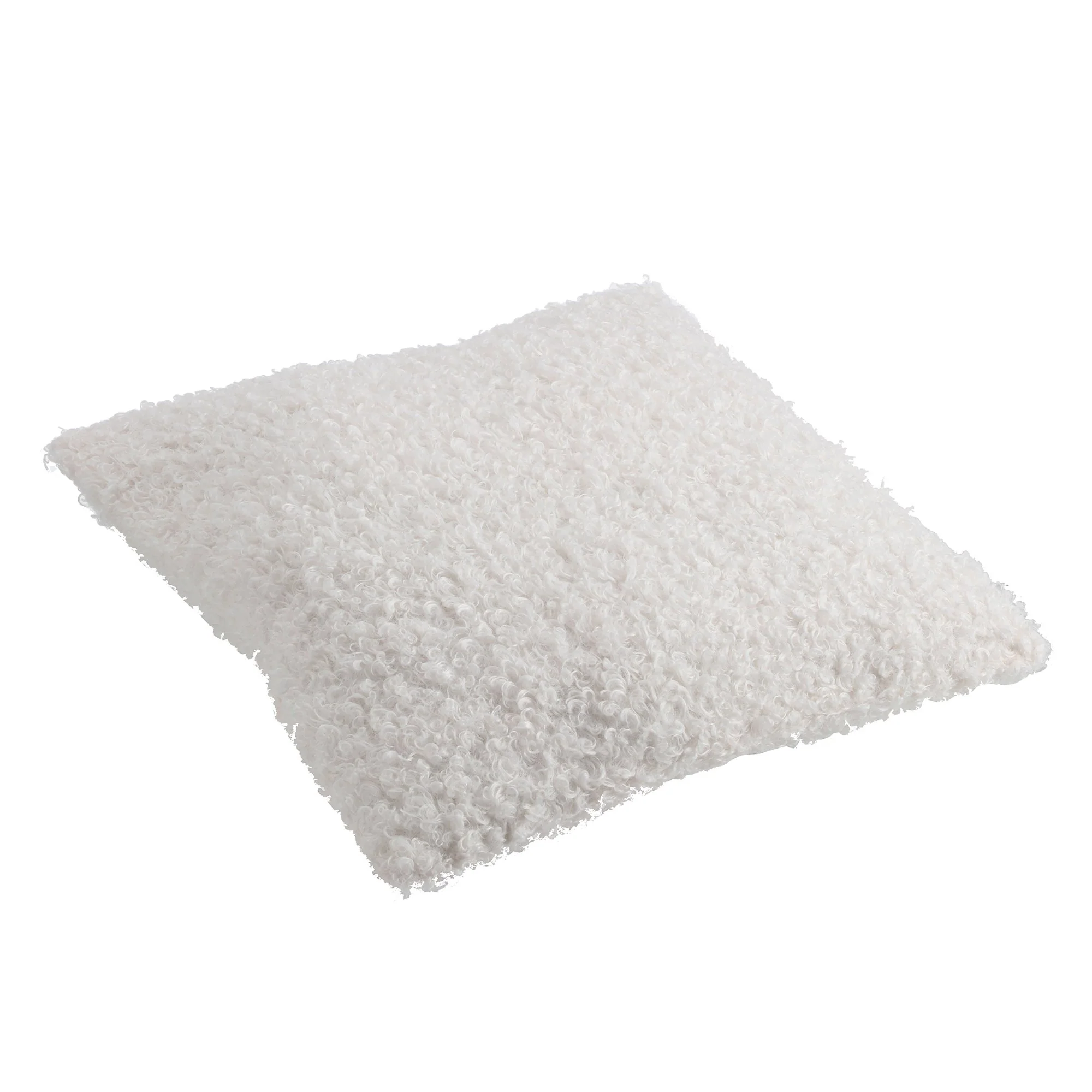 Coussin bouclettes 40x40cm - Noir