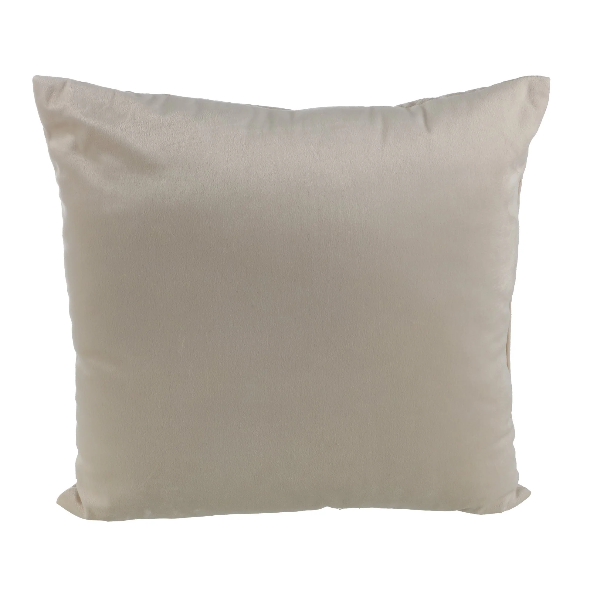 Coussin en velours 40x40cm - Marron - Image 2