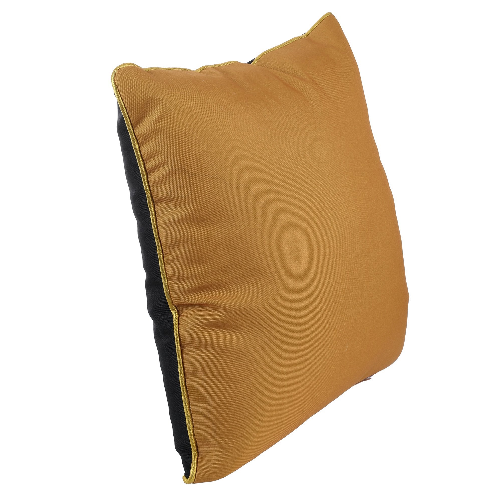 Coussin or et noir 40x40cm - Or - Image 3
