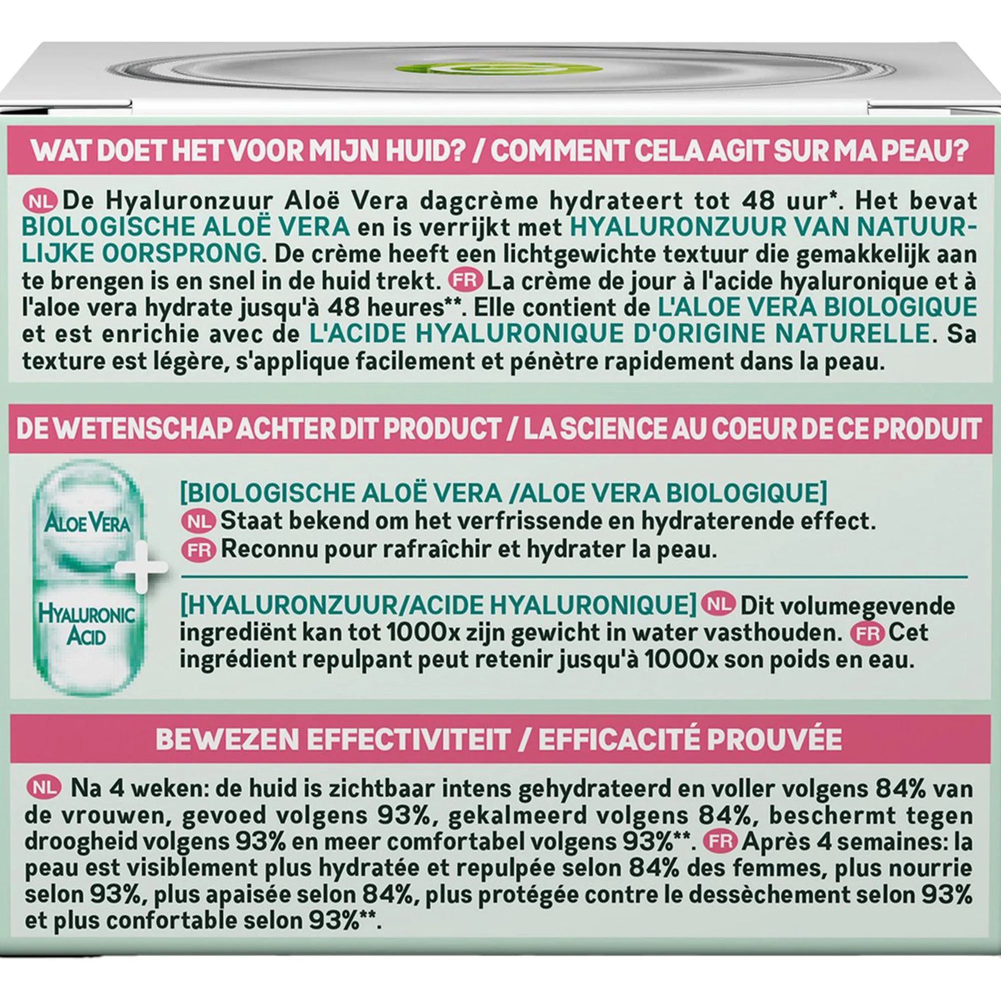 Crème de jour l'acide hyaluronique et à l'aloe vera - Image 4