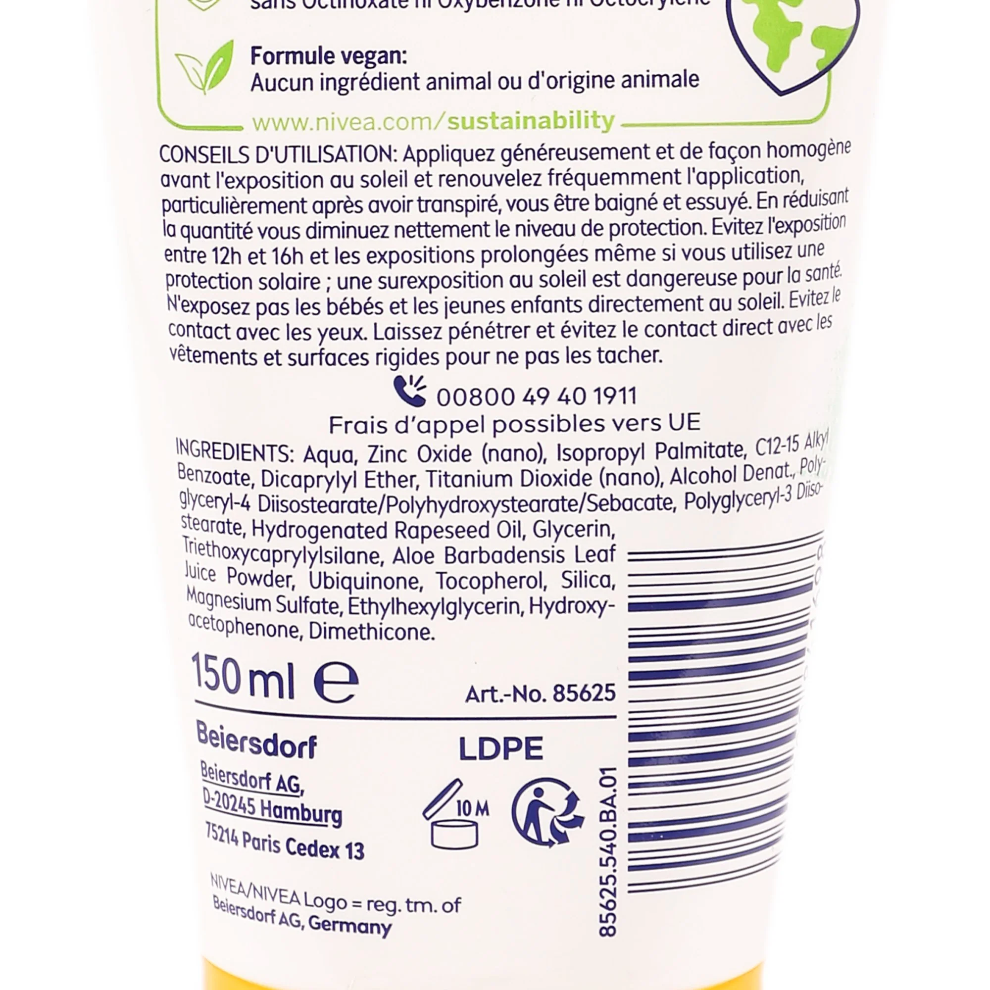 Crème minérale enfant aloé Vera bio SPF 50 - Image 2