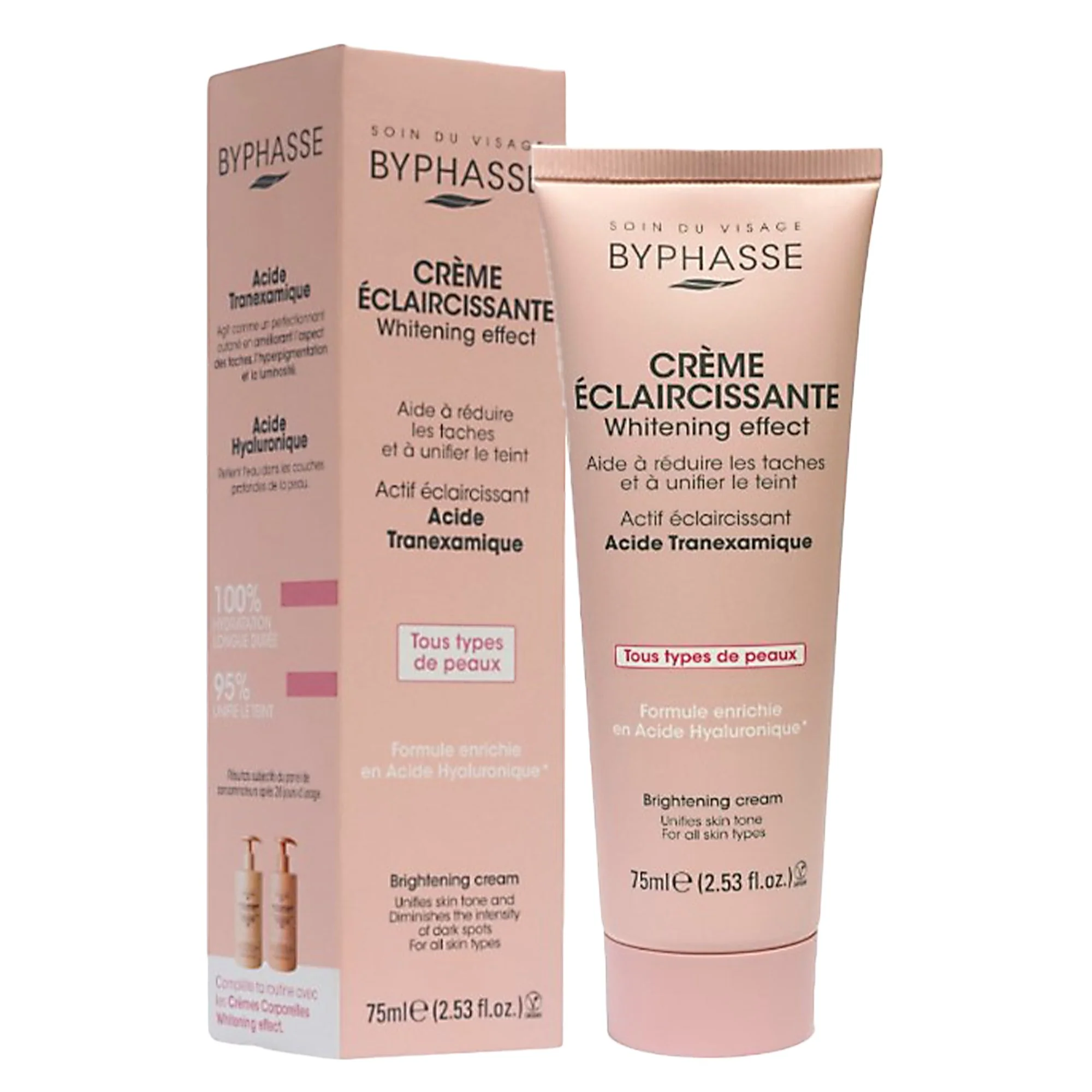 Crème pour visage éclaircissante tous type de peau