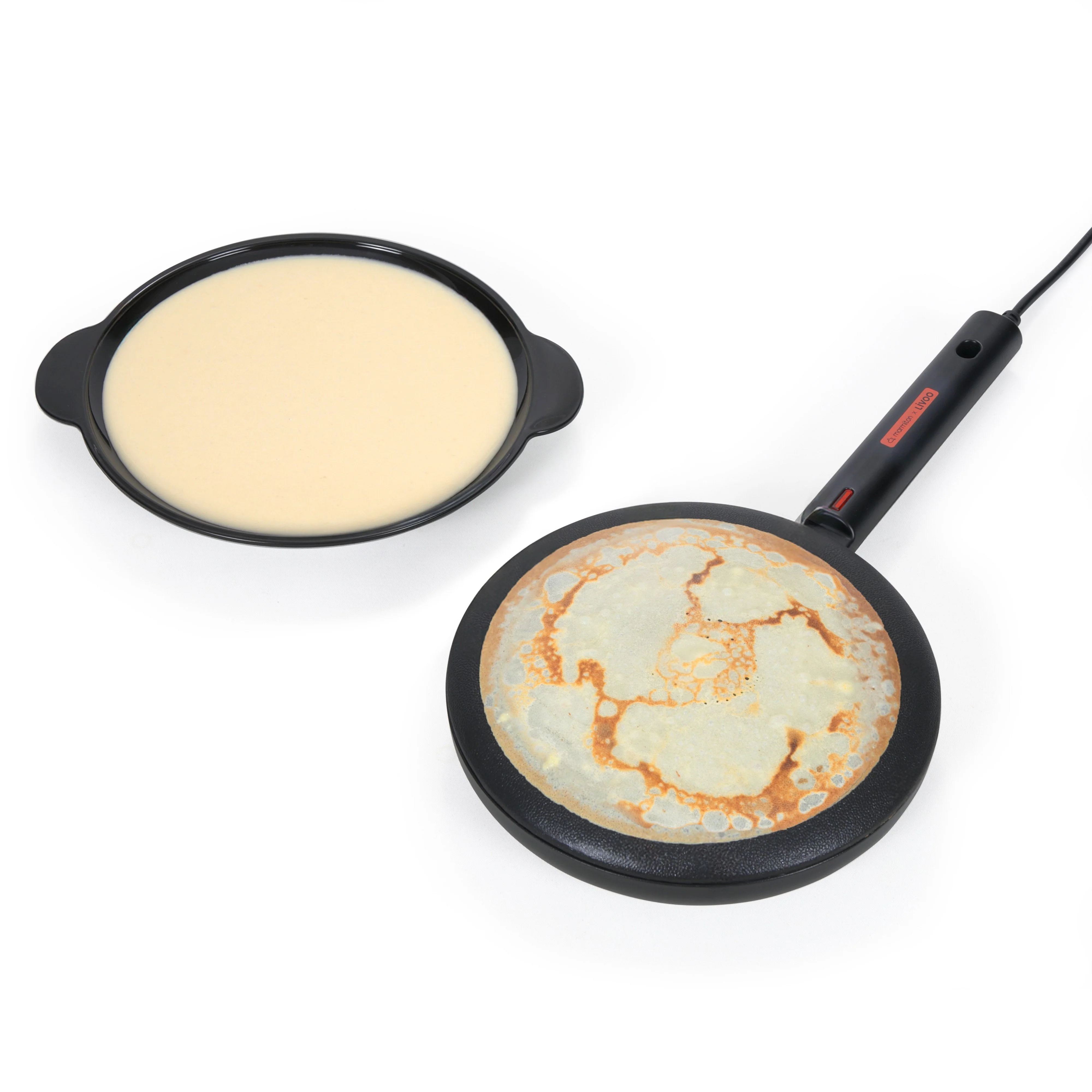 Crêpière noire électrique