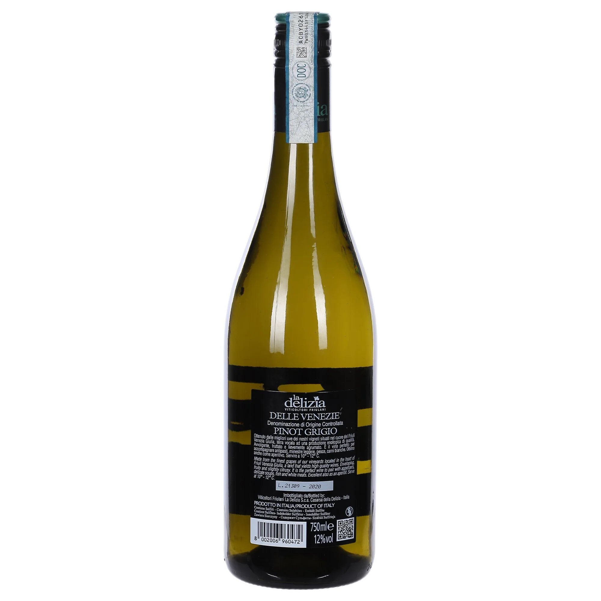 Delle Venezie La Delizia 12% Pinot Grizio - Image 2