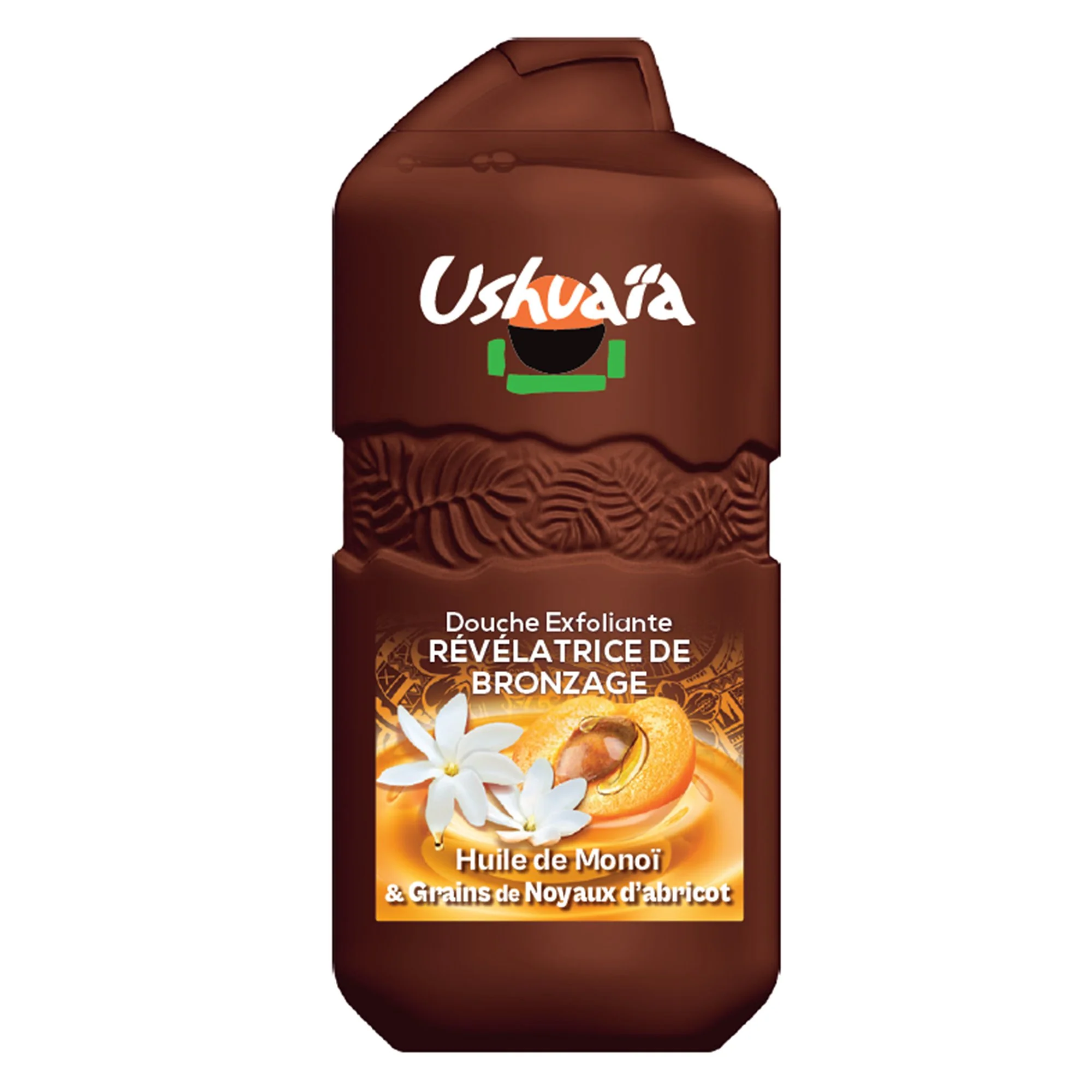 Douche exfoliante révélatrice de bronzage Monoï et abricot