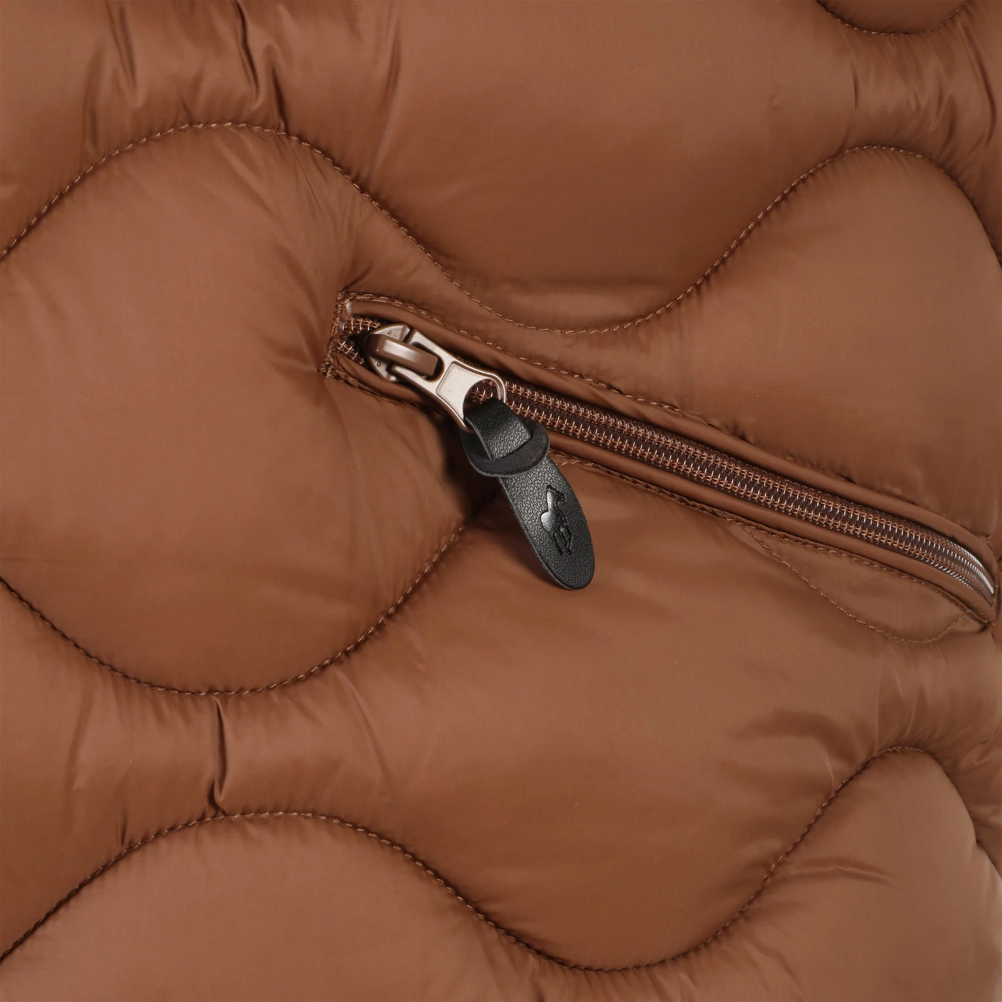 Doudoune sans manches matelassé - Marron - Image 3