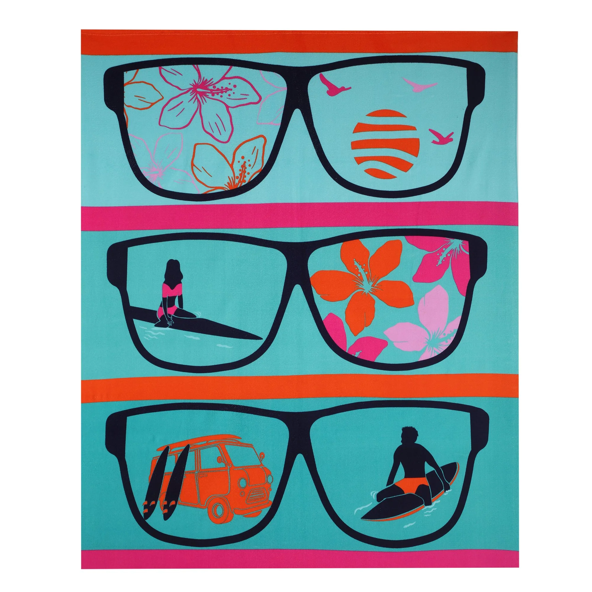 Drap de plage 140x170cm - Bleu clair