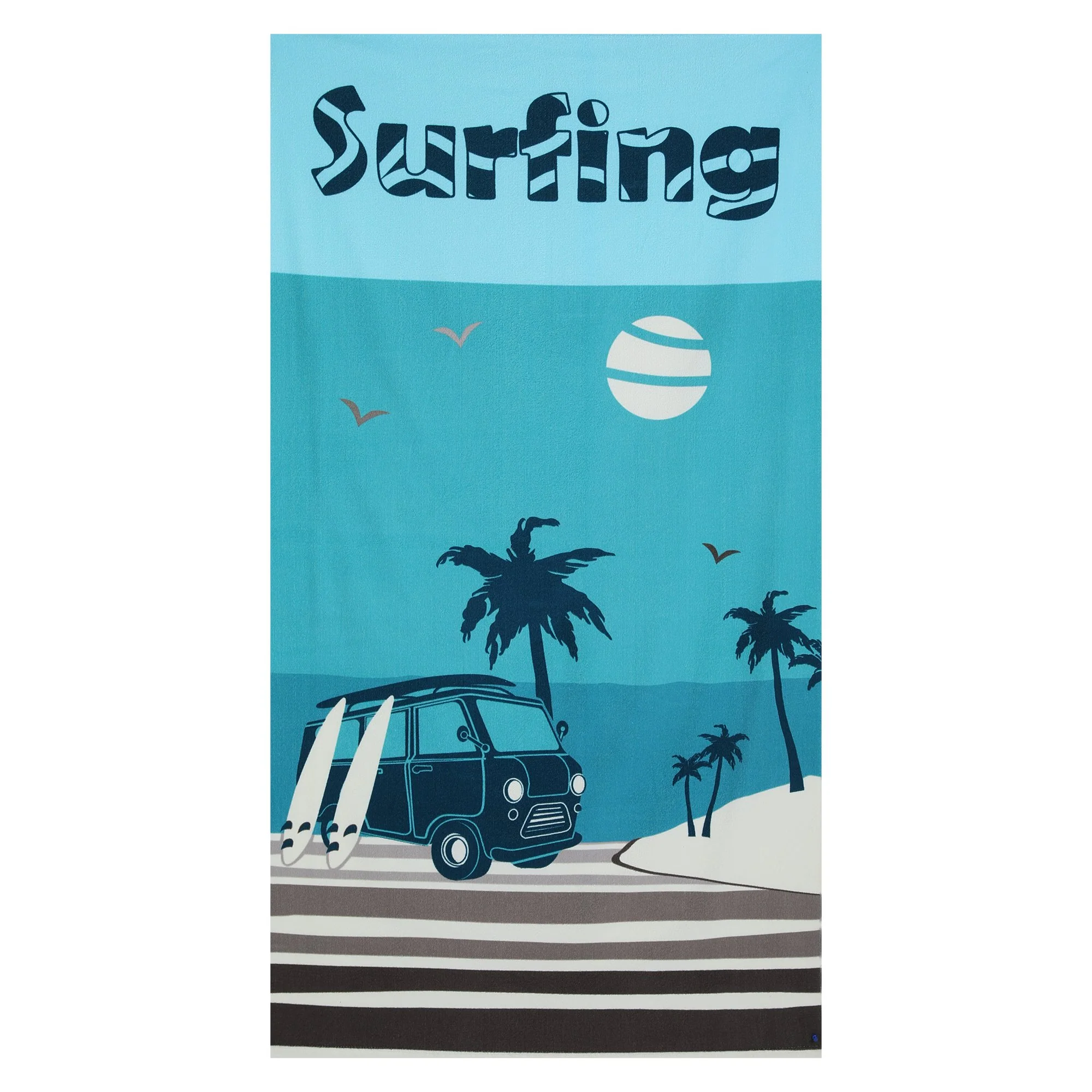 Drap de plage 90x170cm - Bleu clair