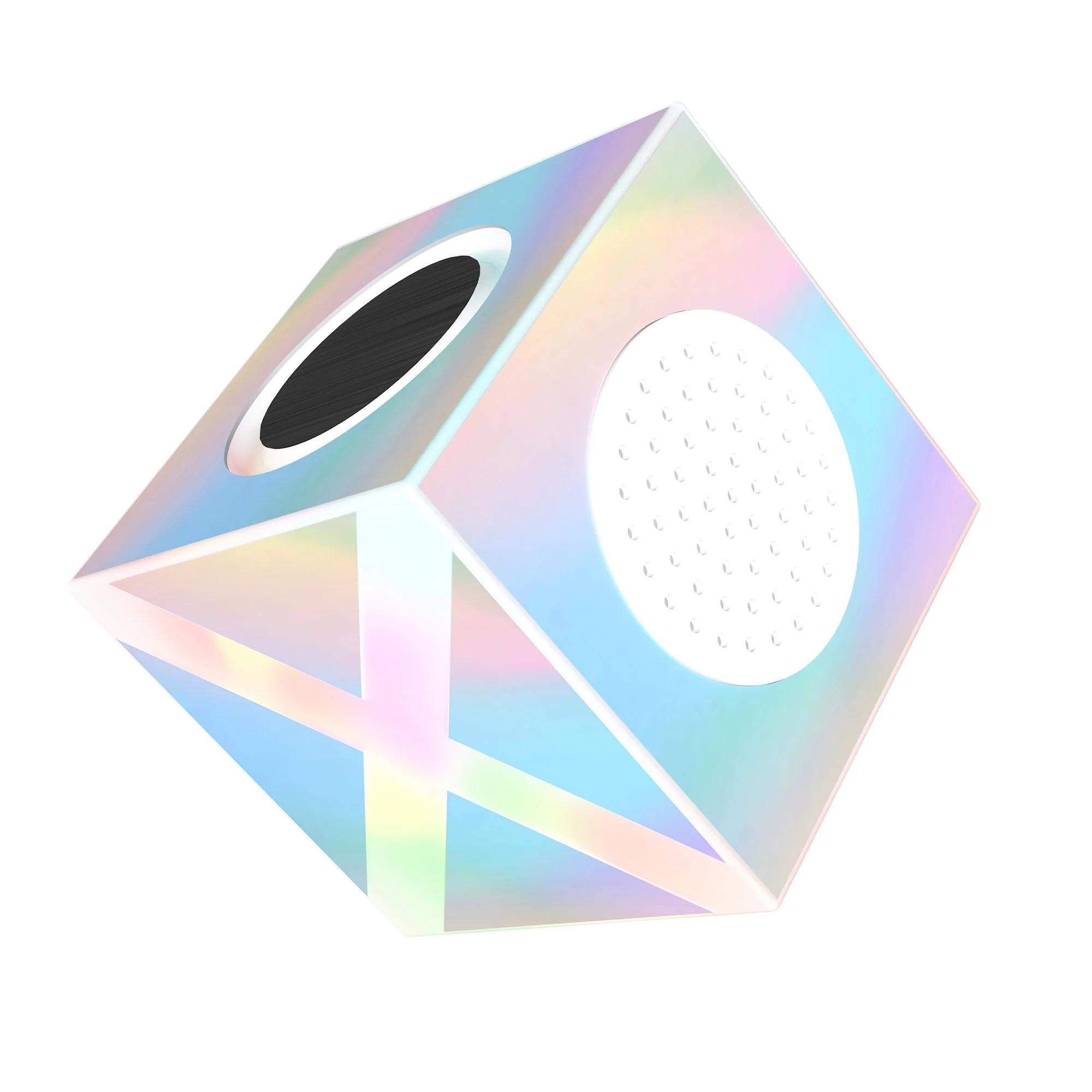Enceinte cube sans fil à led