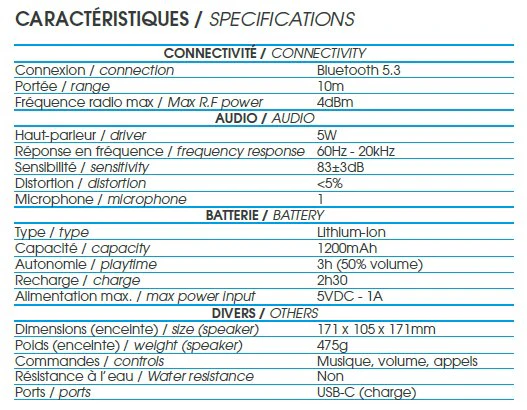 Enceinte sans fil Led Rainbow Disc - Image 3