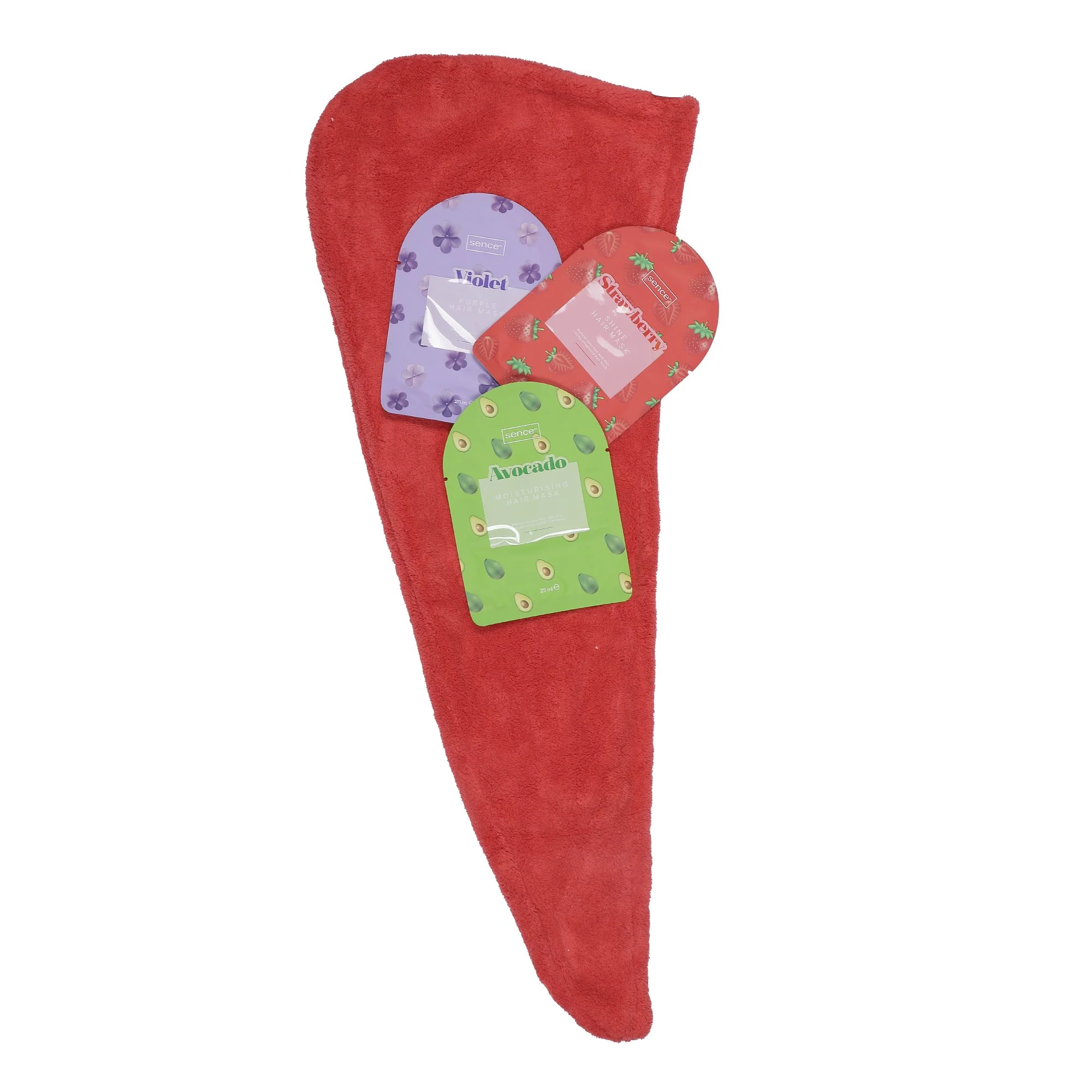 ENS 4 MASQUES CHEVEUX + SERVIETTE MICROFIBRE THE GOOD RECIPE - Image 2