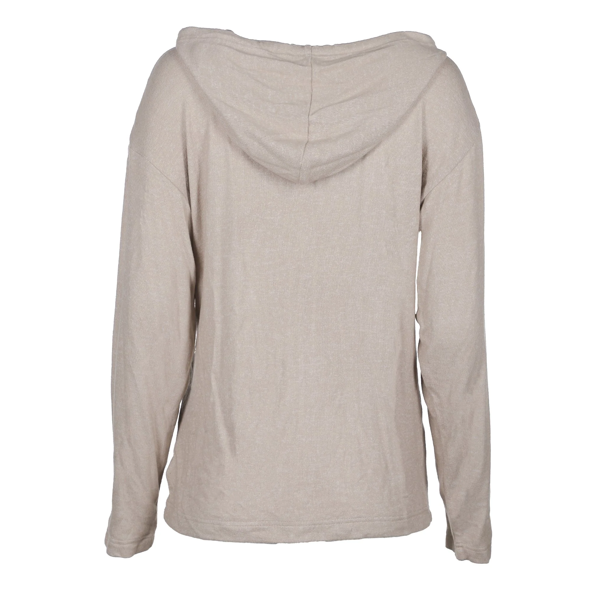 Ensemble haut avec capuche et bas évasé  - Beige - Image 3