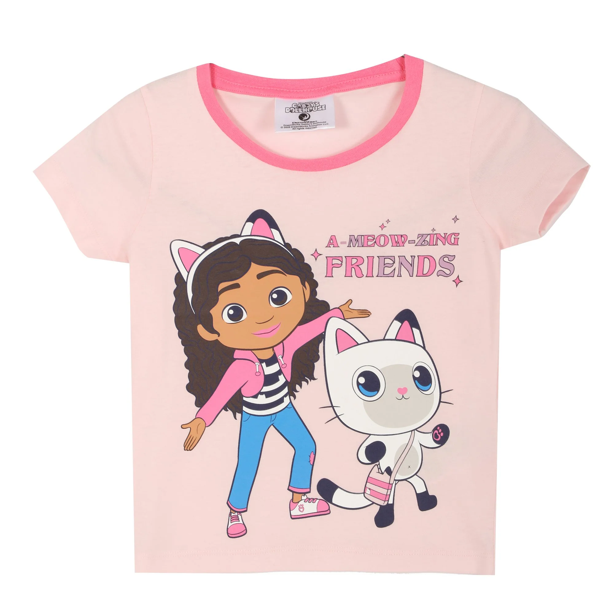Ensemble pyjama short et haut licence - Rose