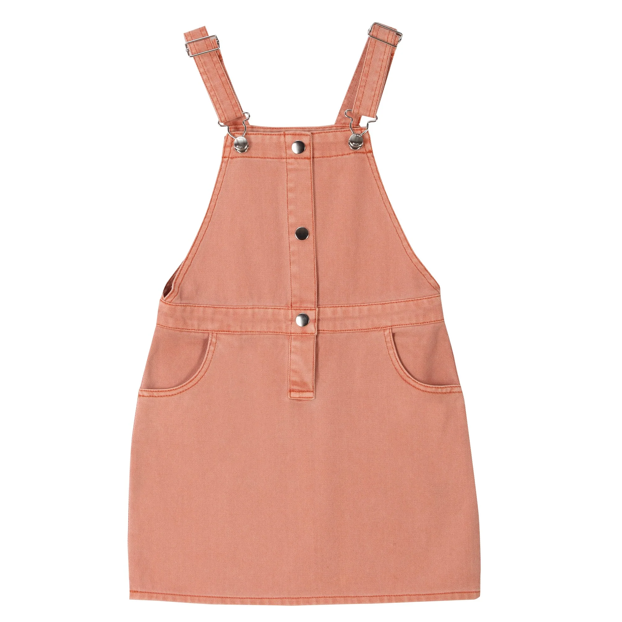 Ensemble robe salopette + tee-shirt manches longues 3/12 ans - Orange - Image 5