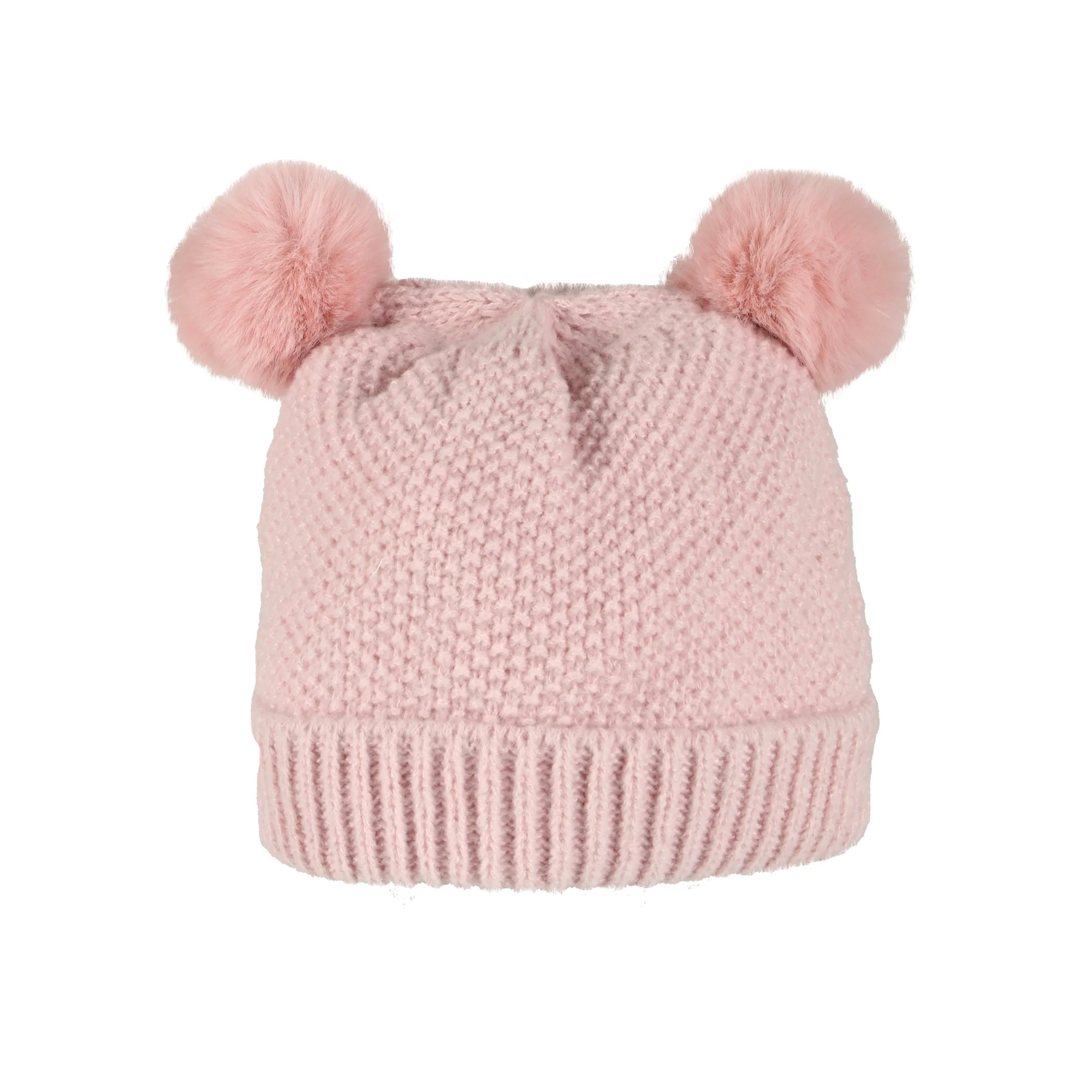 Ensemble snood, gants et bonnet - Rose