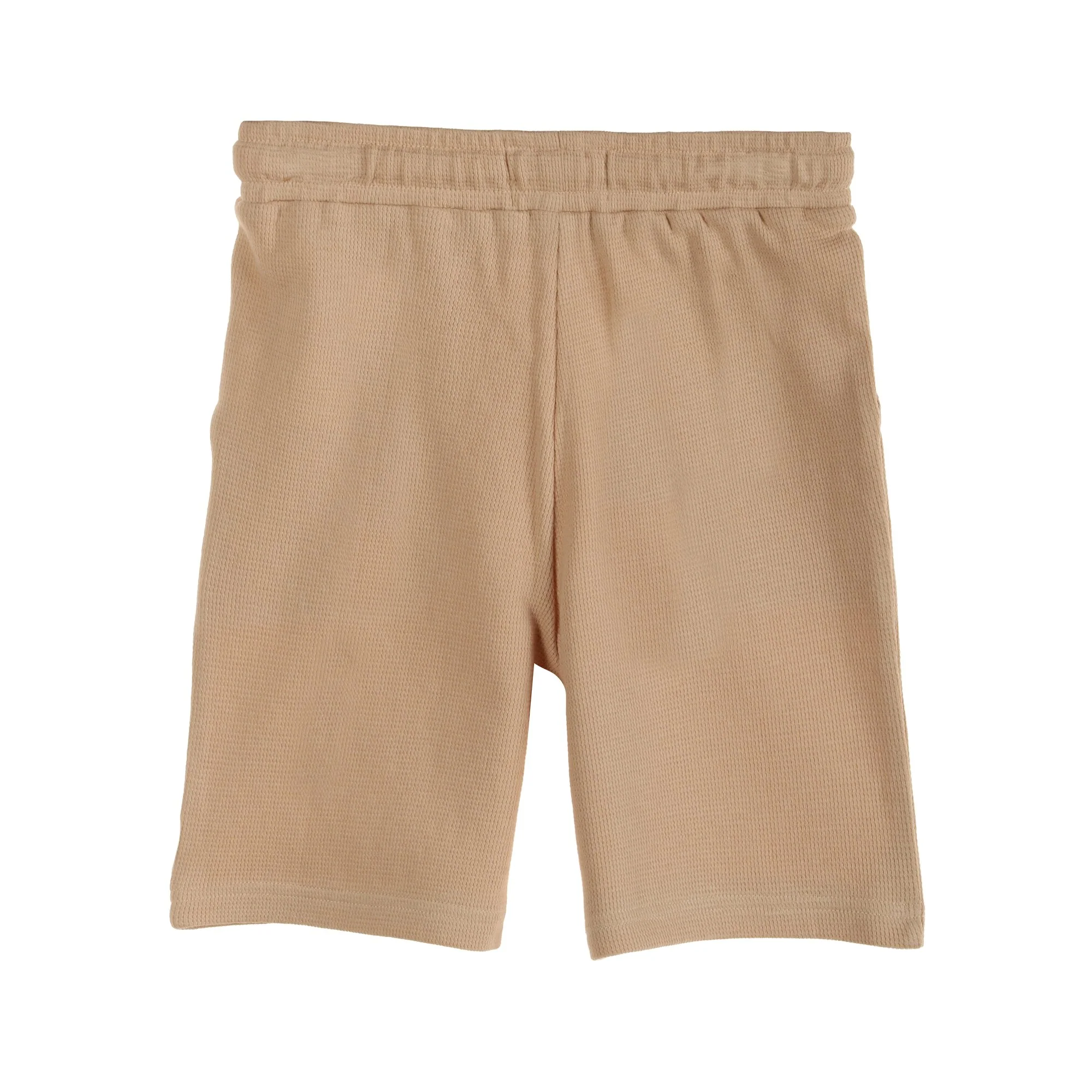Ensemble tee shirt manche courte et short - Beige - Image 4