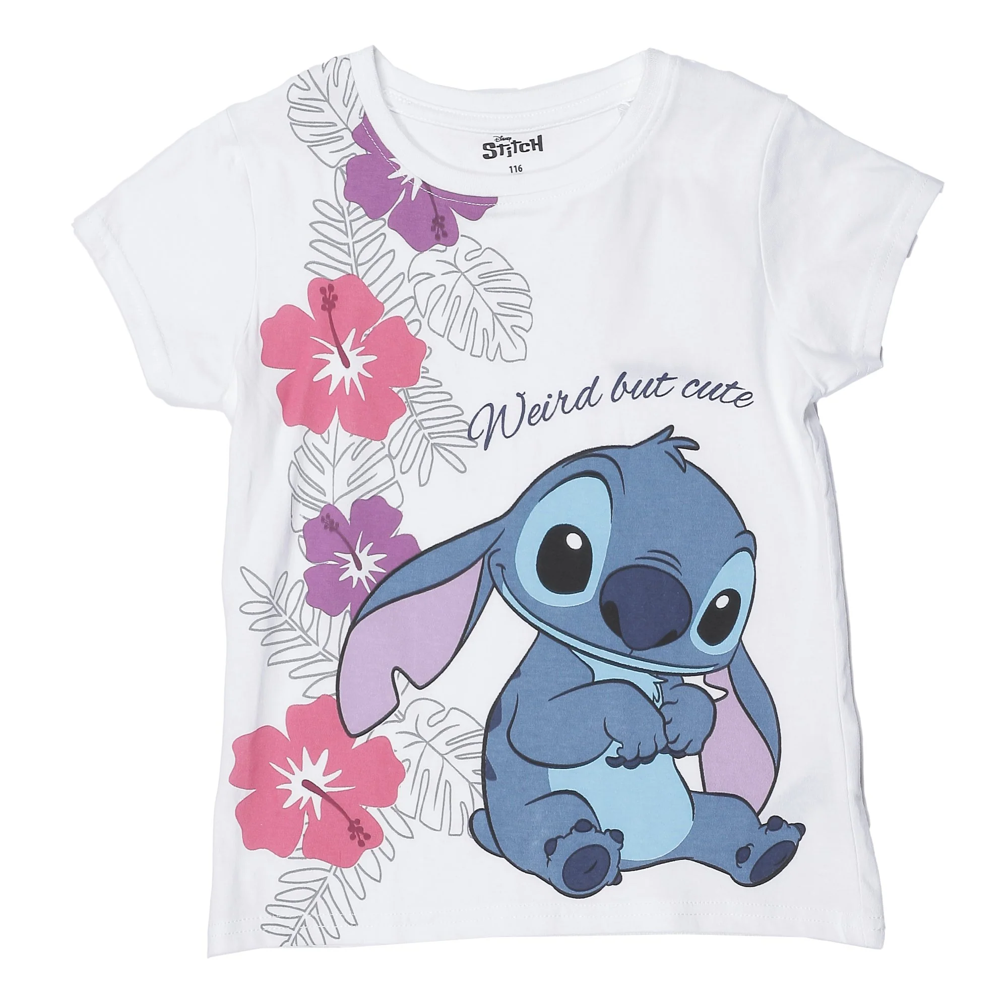 Ensemble Tee-shirt manches courtes + short Stitch 2-8 ans - Orange - Image 5