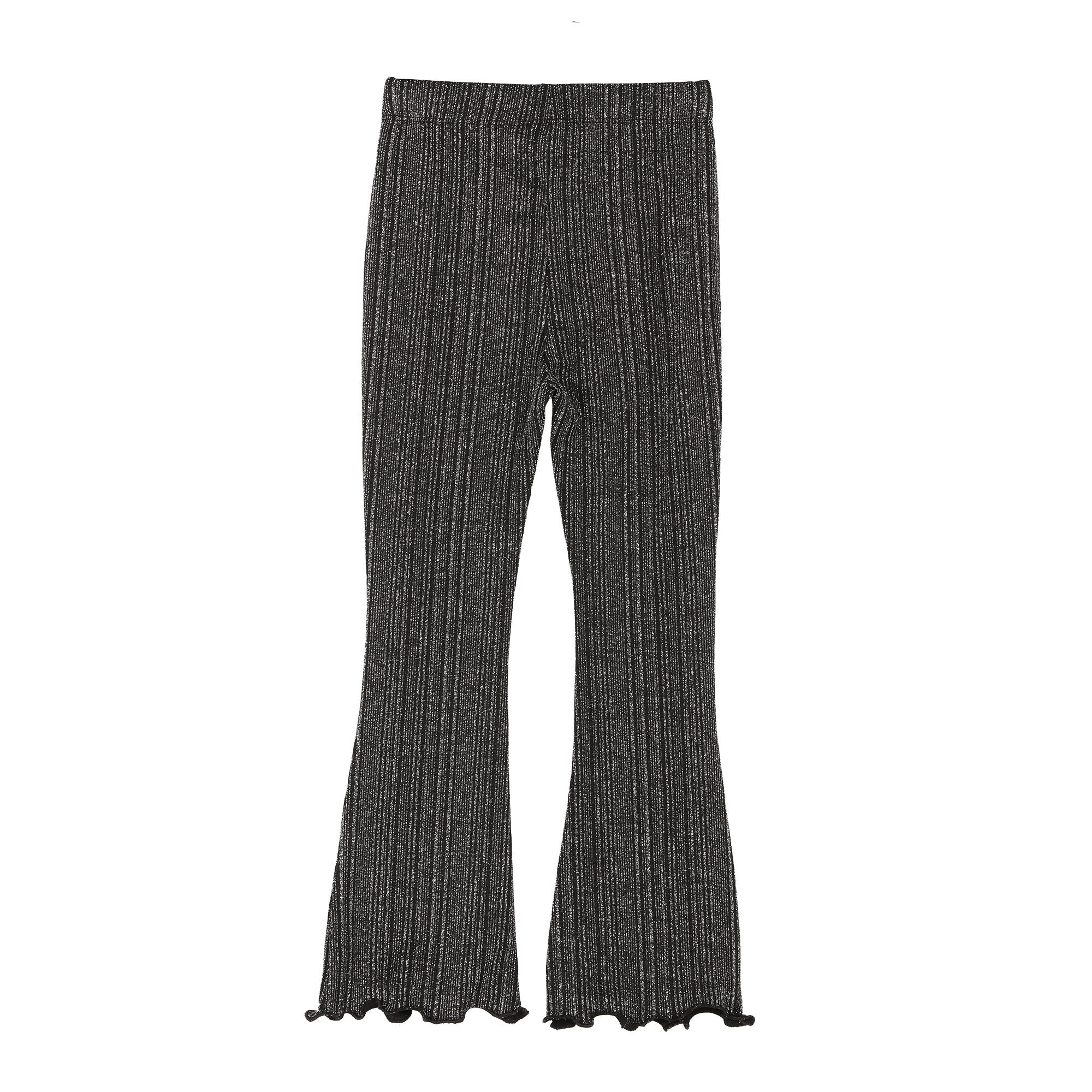 Ensemble tee-shirt manches longues et legging flare 3-12 ans  - Noir - Image 4