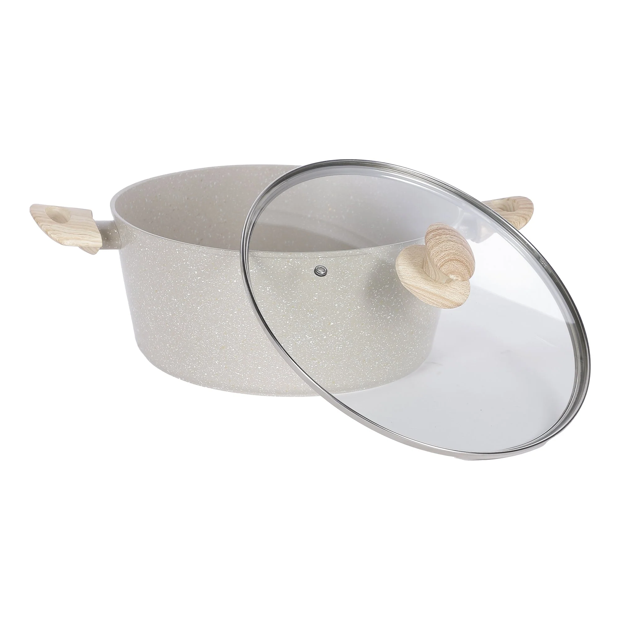 Faitout 25 cm avec couvercle revêtement naturel tous feux dont induction - Image 2