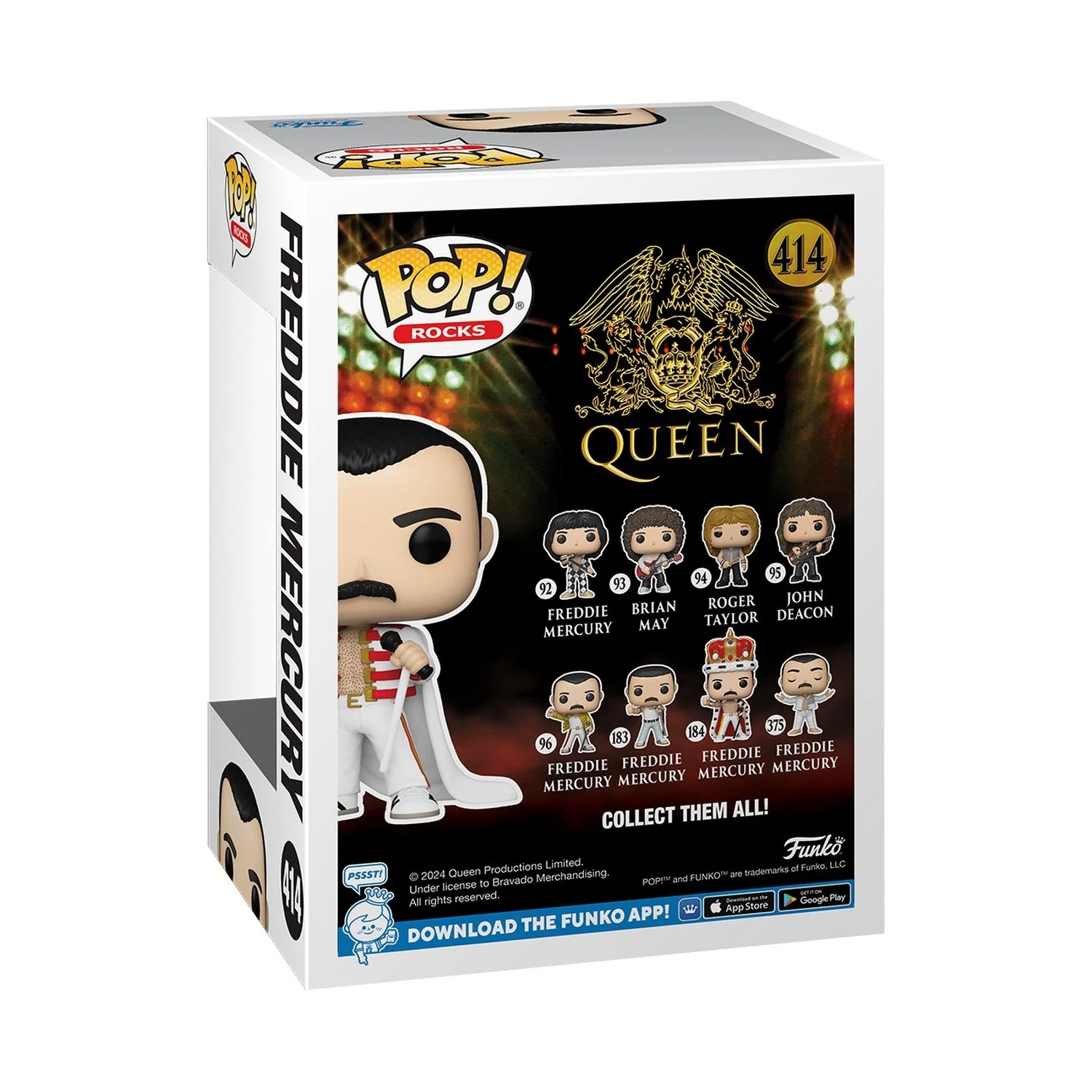 Figurine Funko Pop Rocks Queen Freddie Mercury avec Cape - Image 2