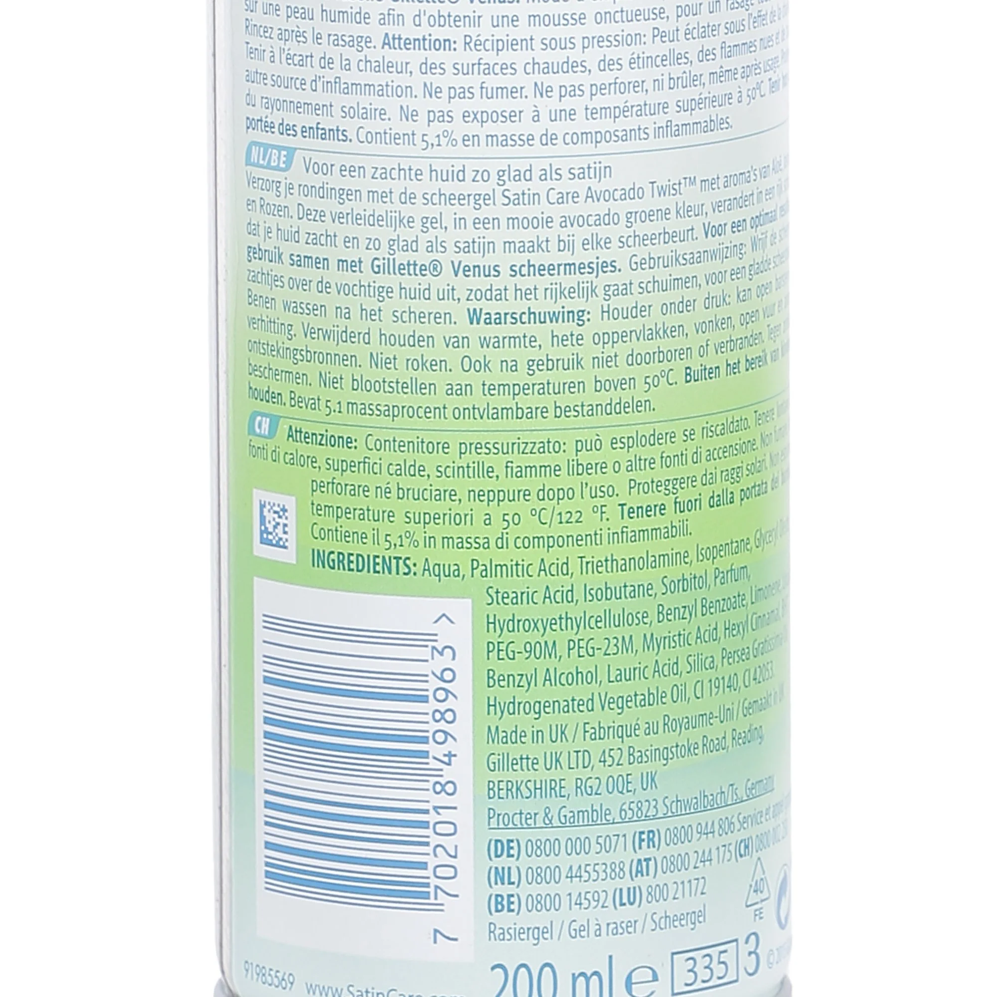 Gel de rasage satin care avocado twist - Image 3