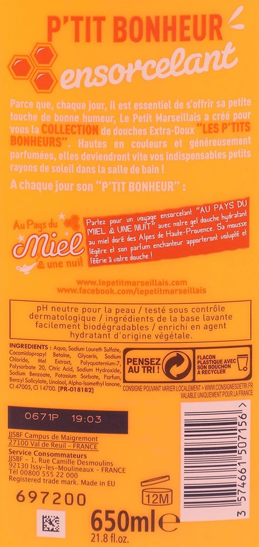 Gel douche au pays du miel et une nuit - Image 2