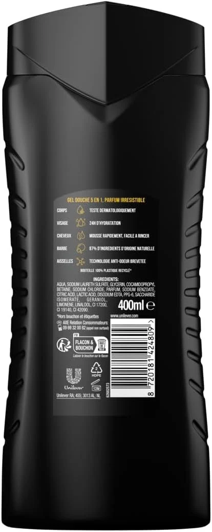 Gel douche Axe 5 en 1 Dark Temptation - Image 2