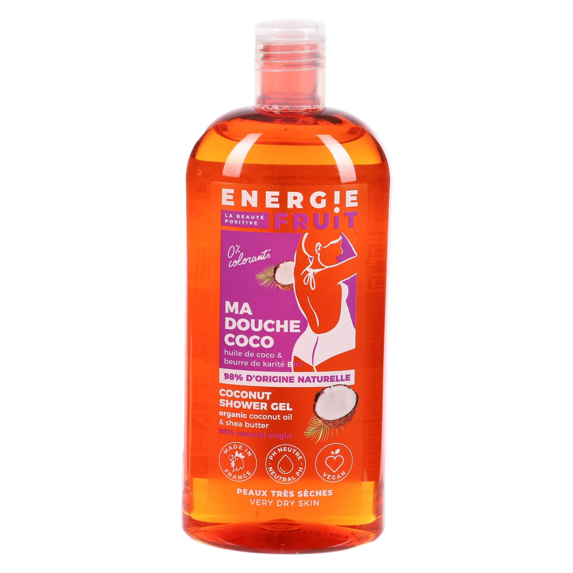 Gel douche coco huile de coco et beurre de karité