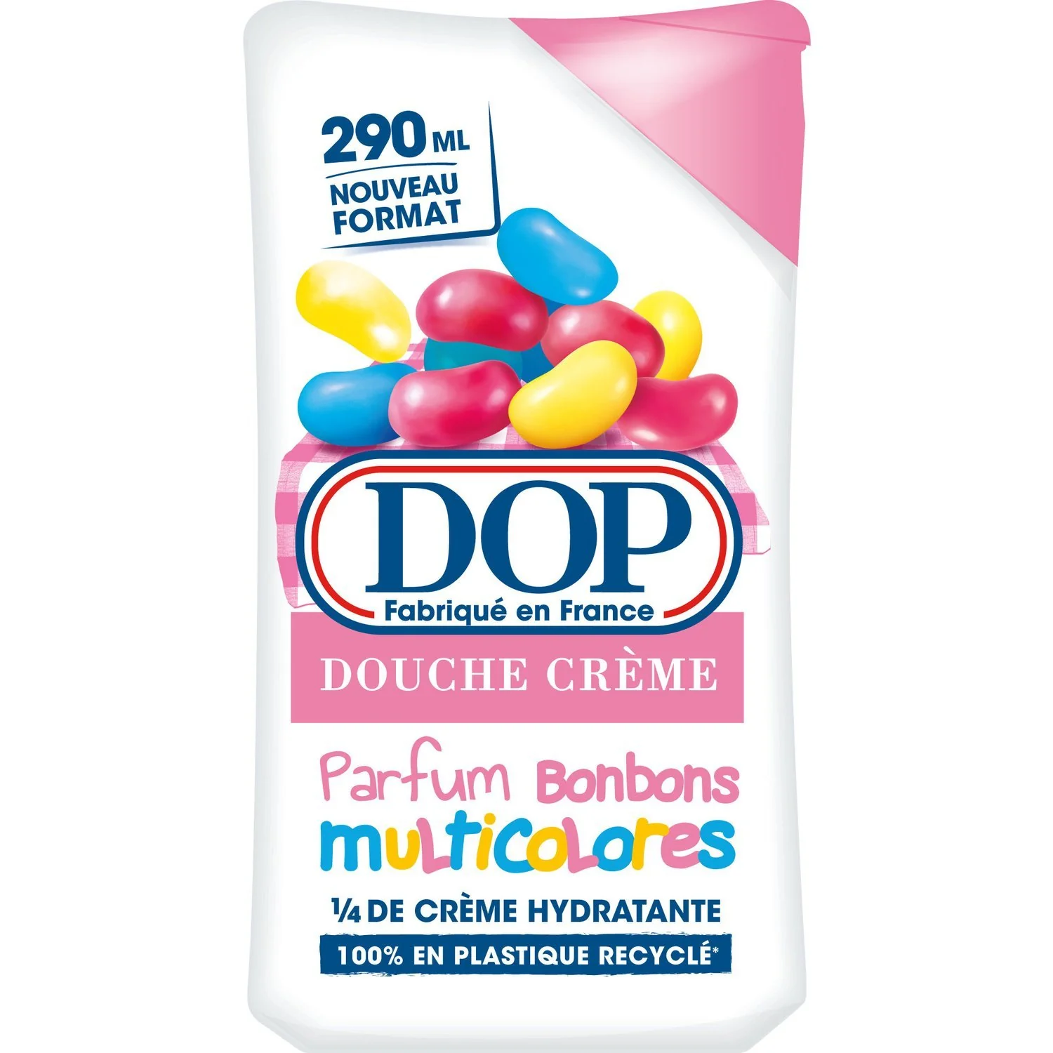 Gel douche crème parfum Bonbons multicolores