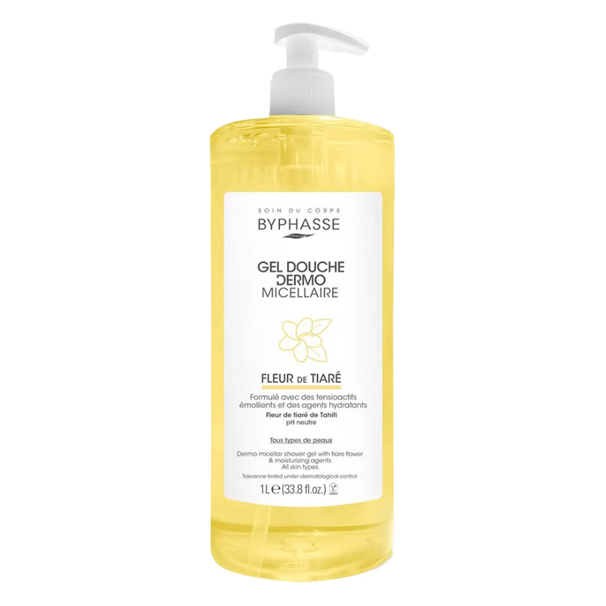 Gel douche dermo micellaire fleur de tiaré