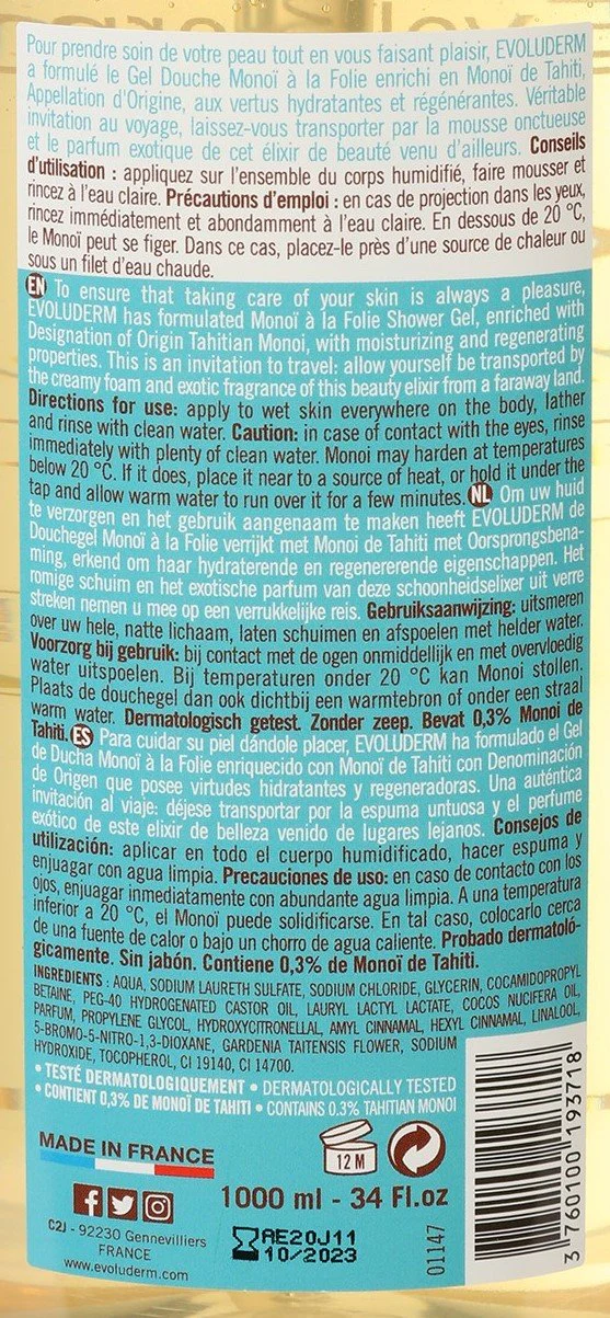 Gel douche monoï à la folie - Image 3