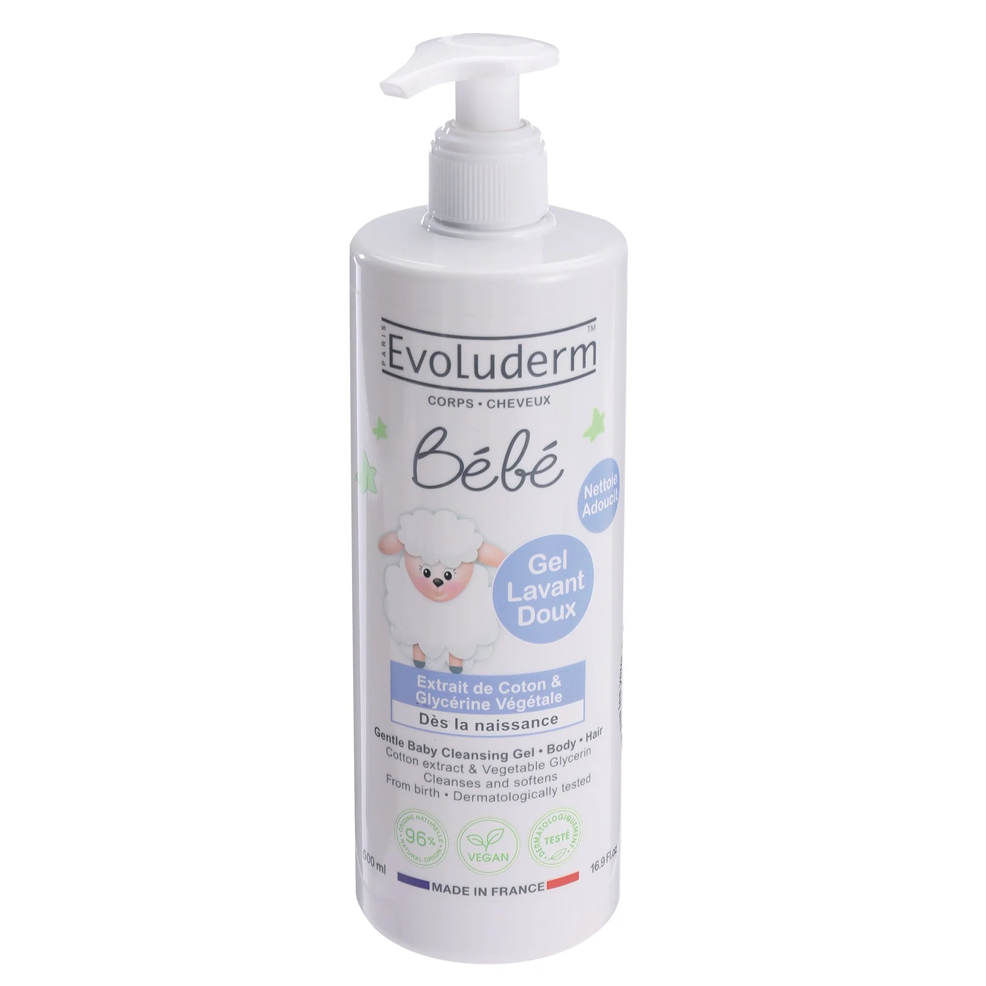 Gel Lavant Doux Bébé Visage & Corps - 500 ml