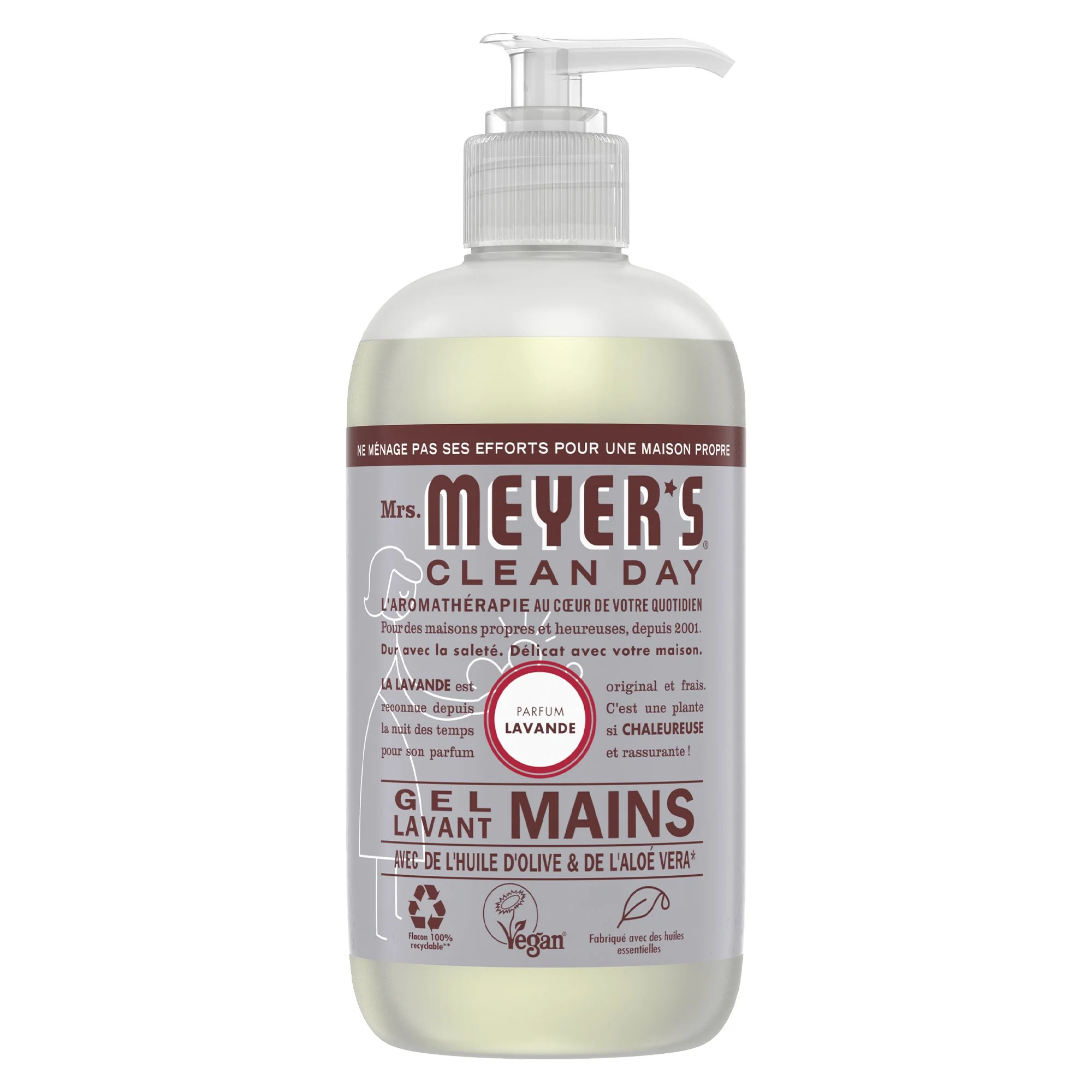 Gel lavant mains parfum lavande