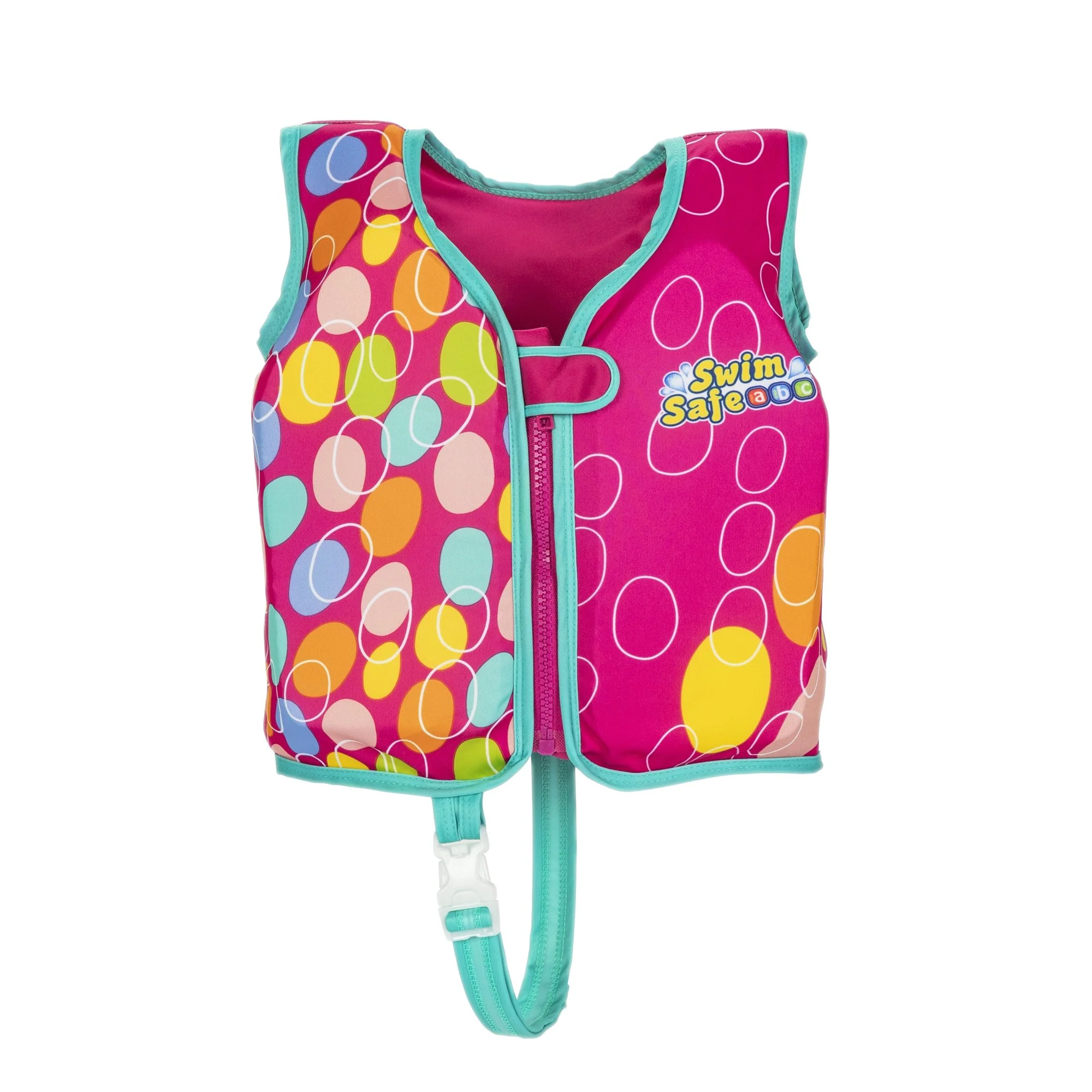 Gilet de bain en tissu Rose / Vert - Image 3