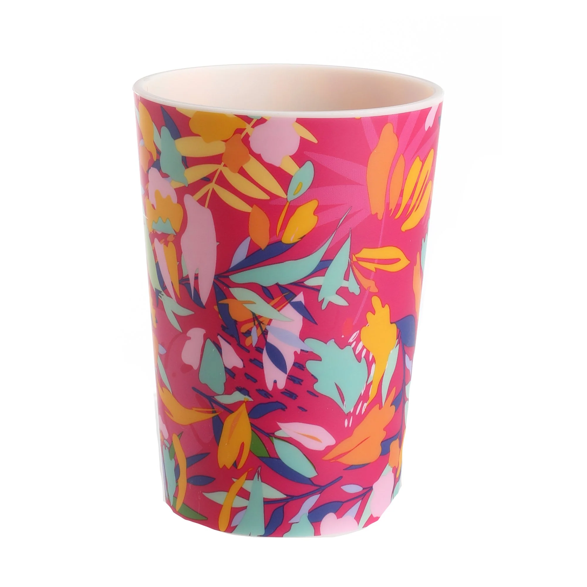 Gobelet fleuri en plastique 25cl