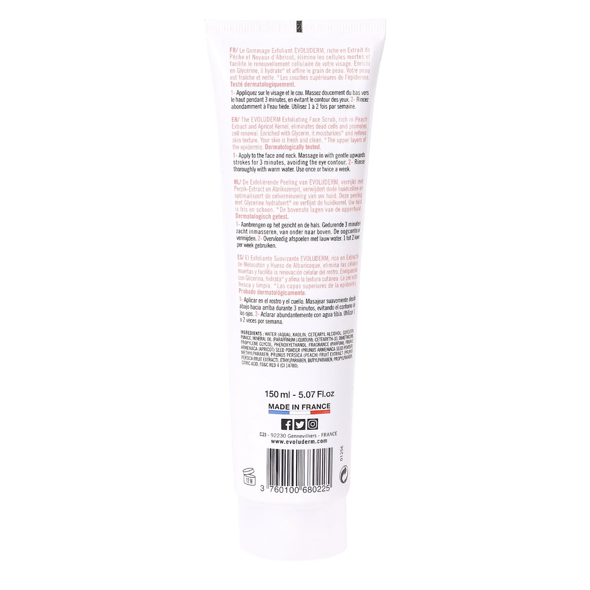 Gommage visage exfoliant pêche - Image 2