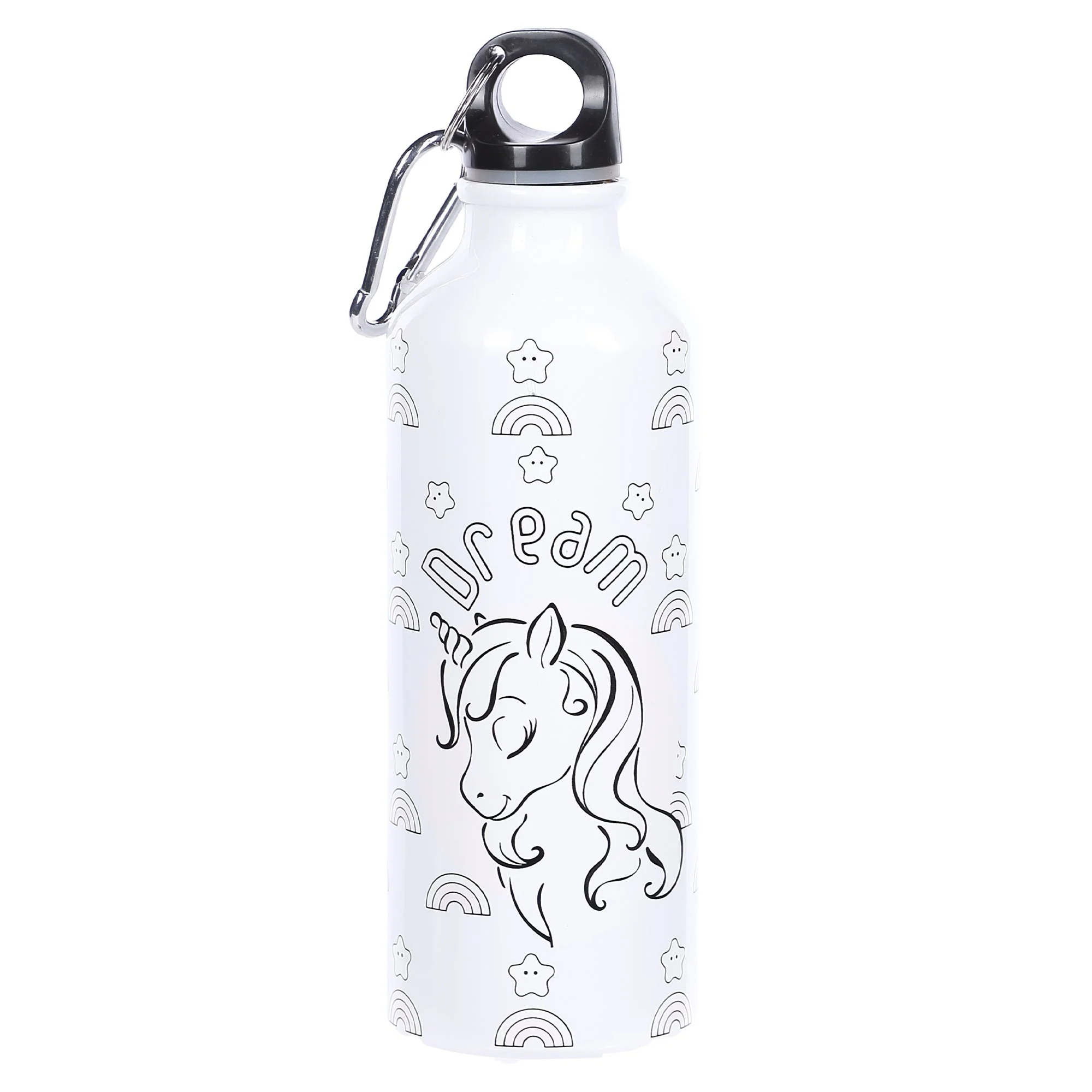 Gourde en aluminium changeant de couleur 500ml - Vert