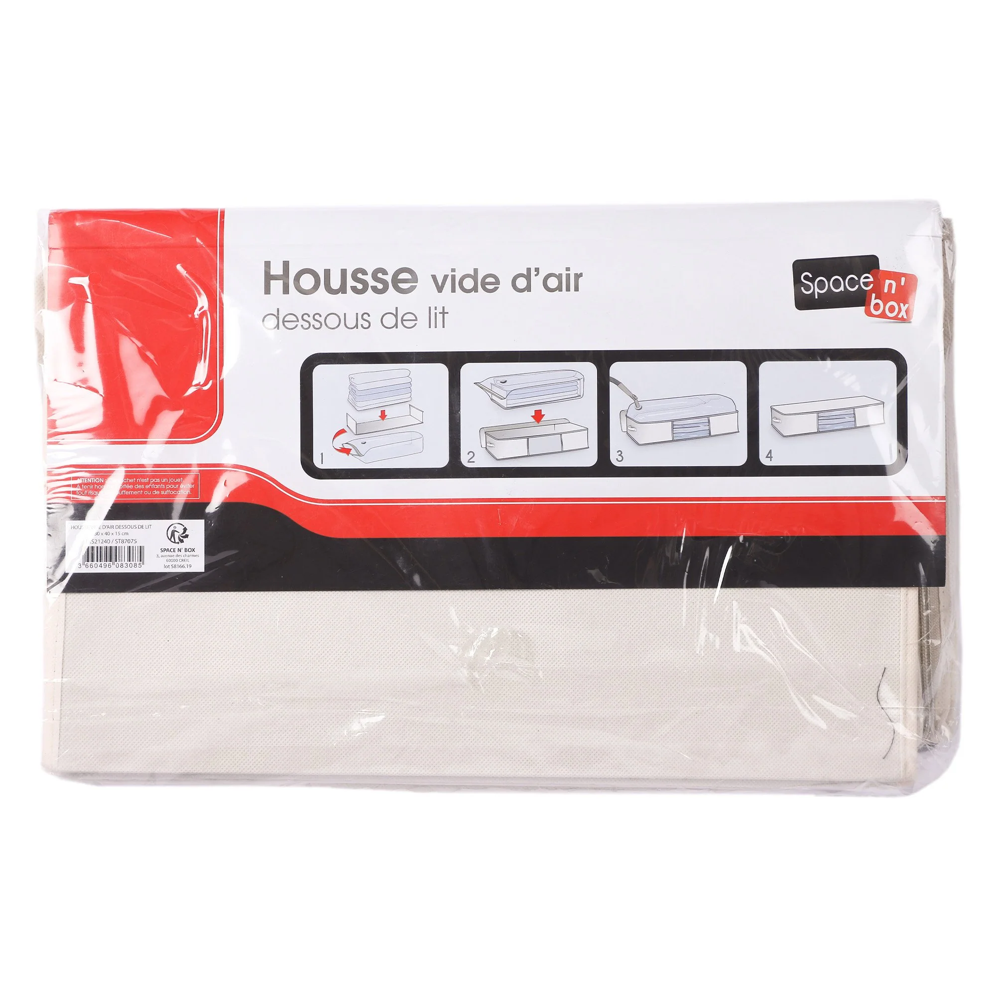 Housse de rangement vide d'air pour dessous de lit - Image 2