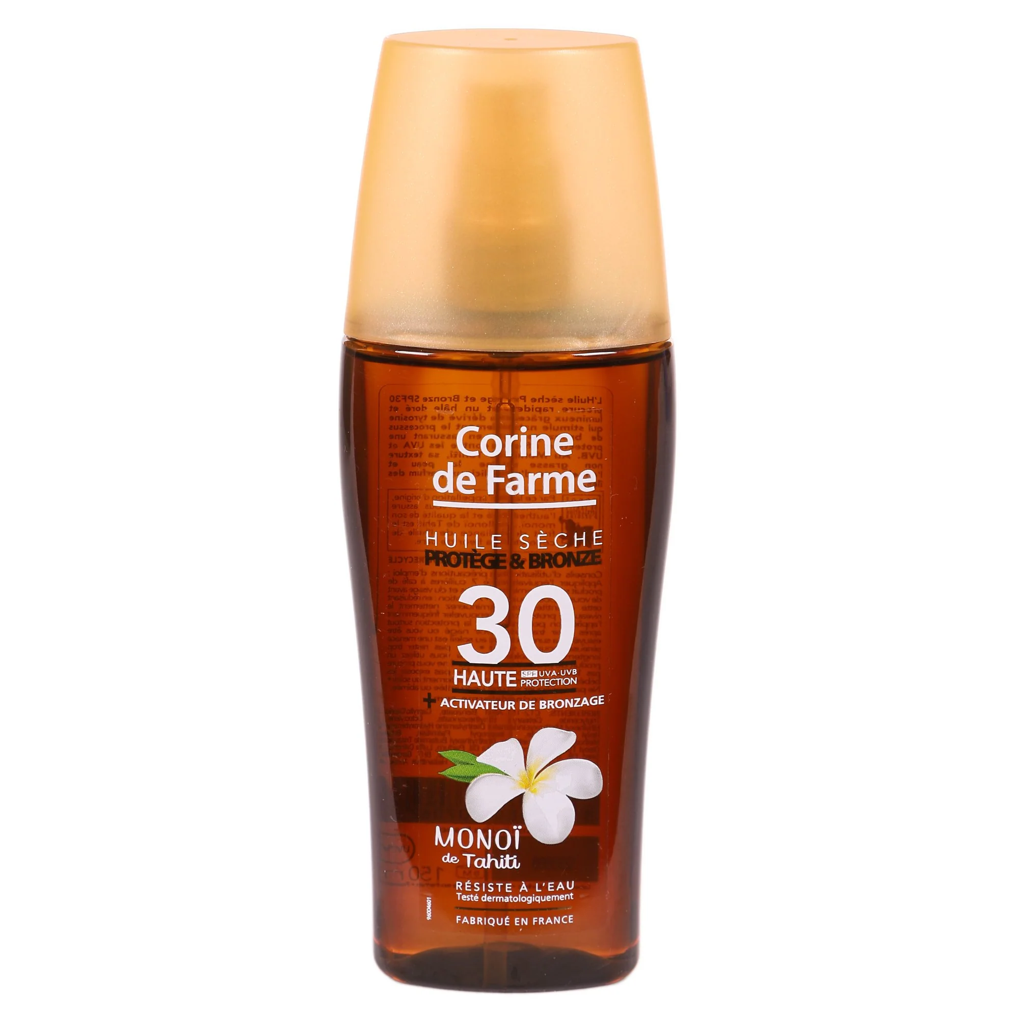 Huile sèche protège et bronze Monoi de Tahiti SPF30