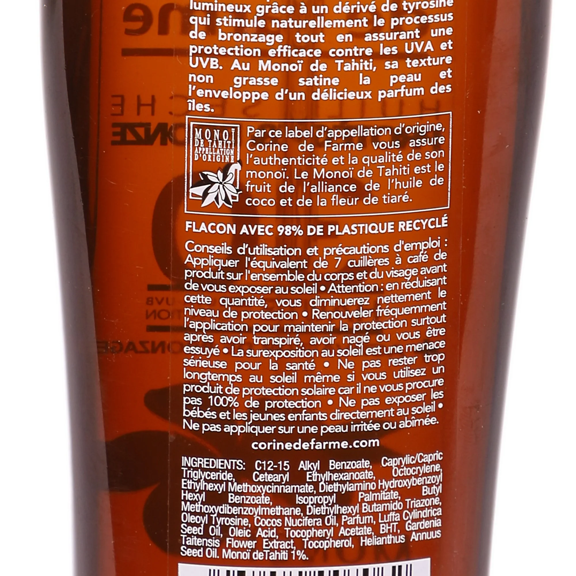 Huile sèche protège et bronze Monoi de Tahiti SPF30 - Image 2