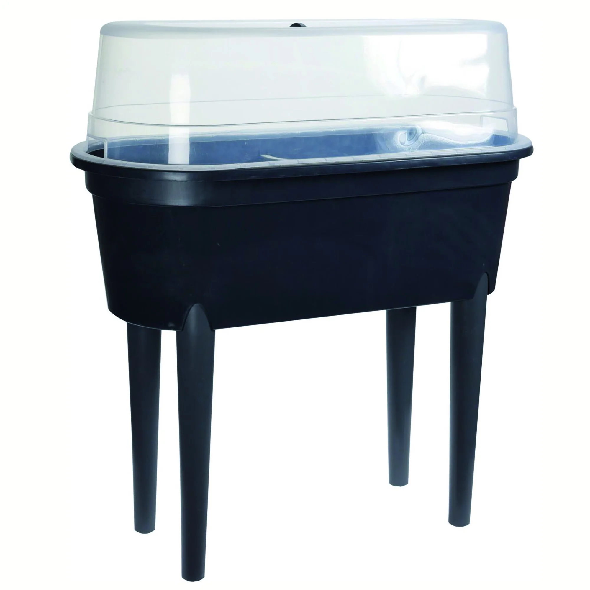 Jardinet noir pieds amovibles avec serre