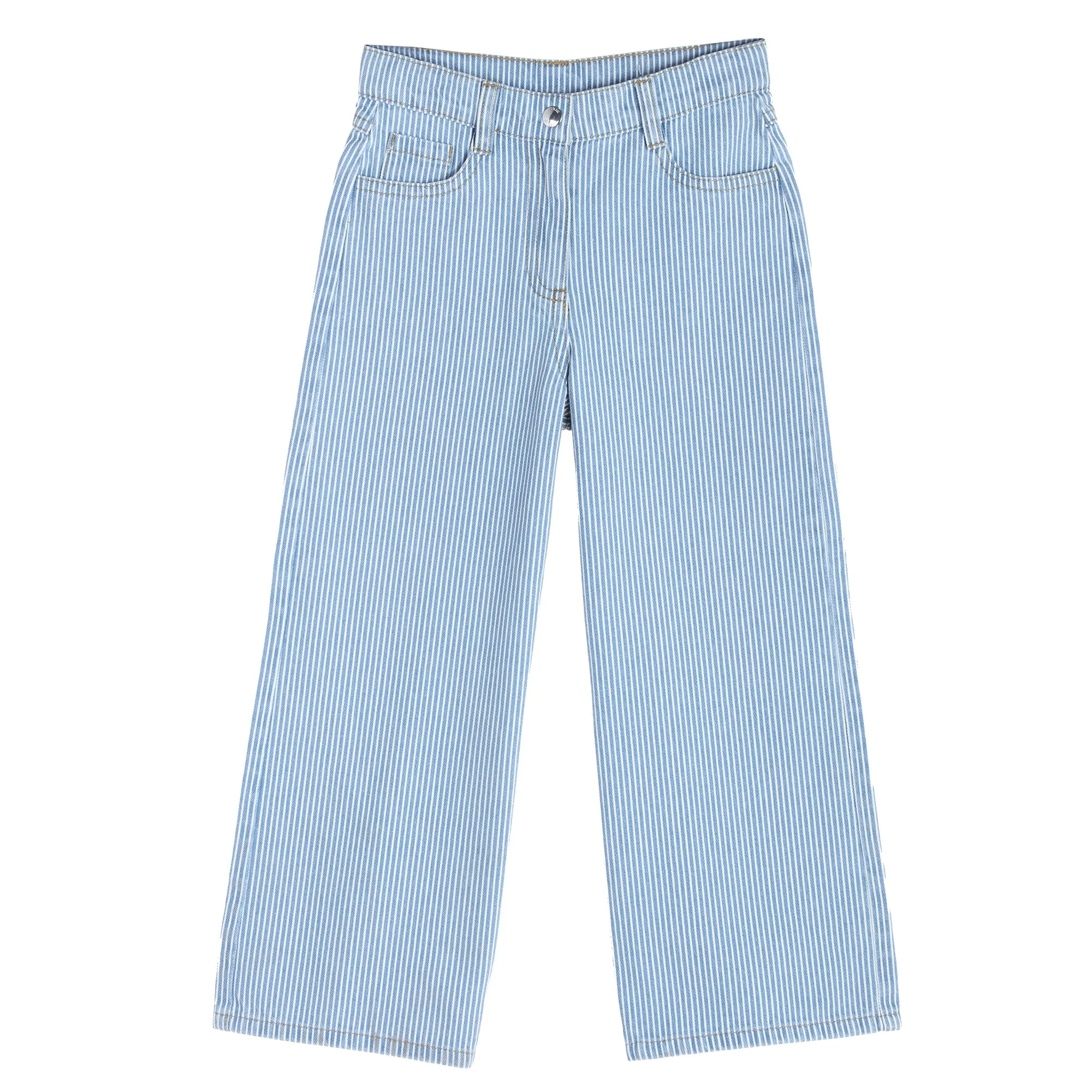 Jean à rayures Wide Leg