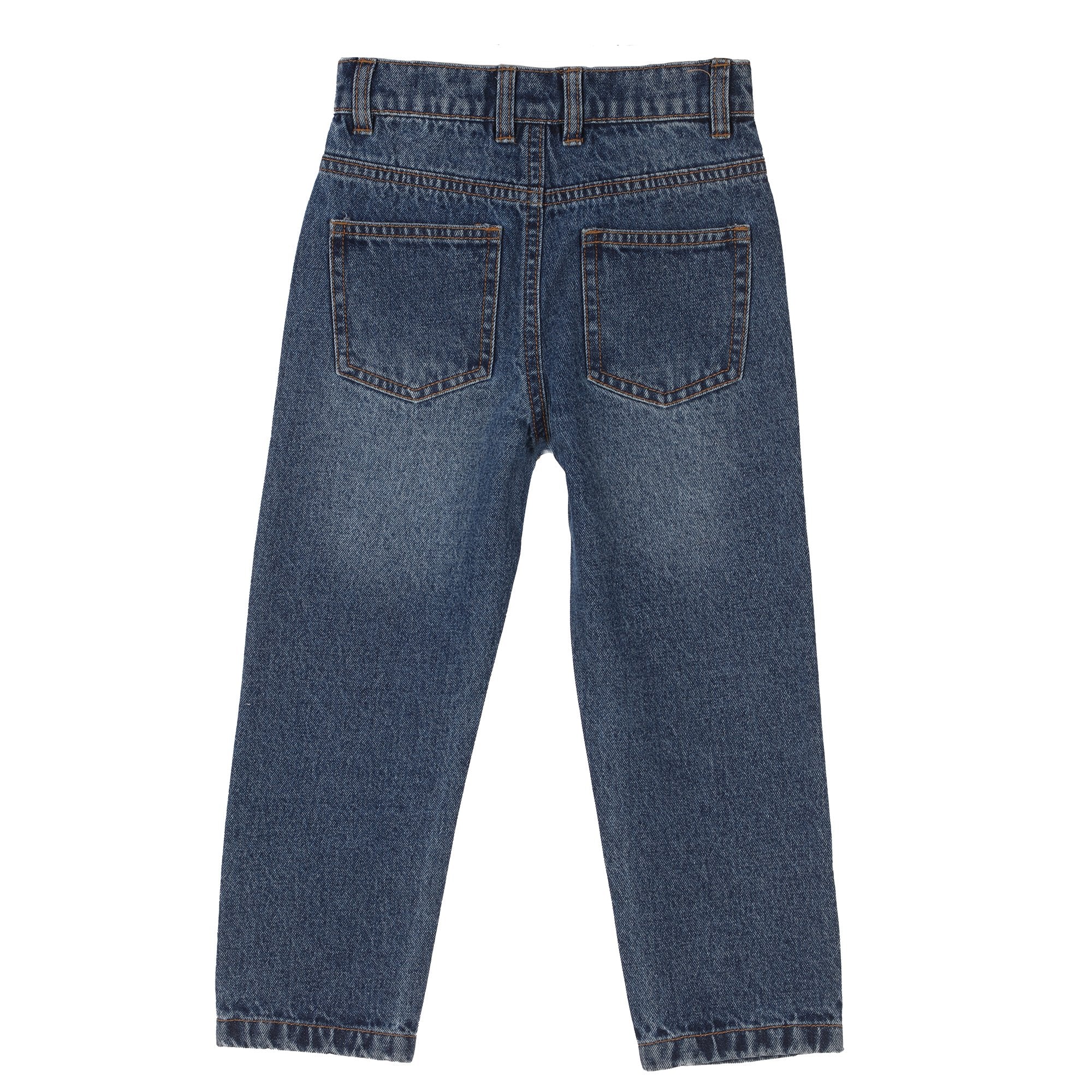 Jean coupe droite 3/12 ans - Bleu - Image 2