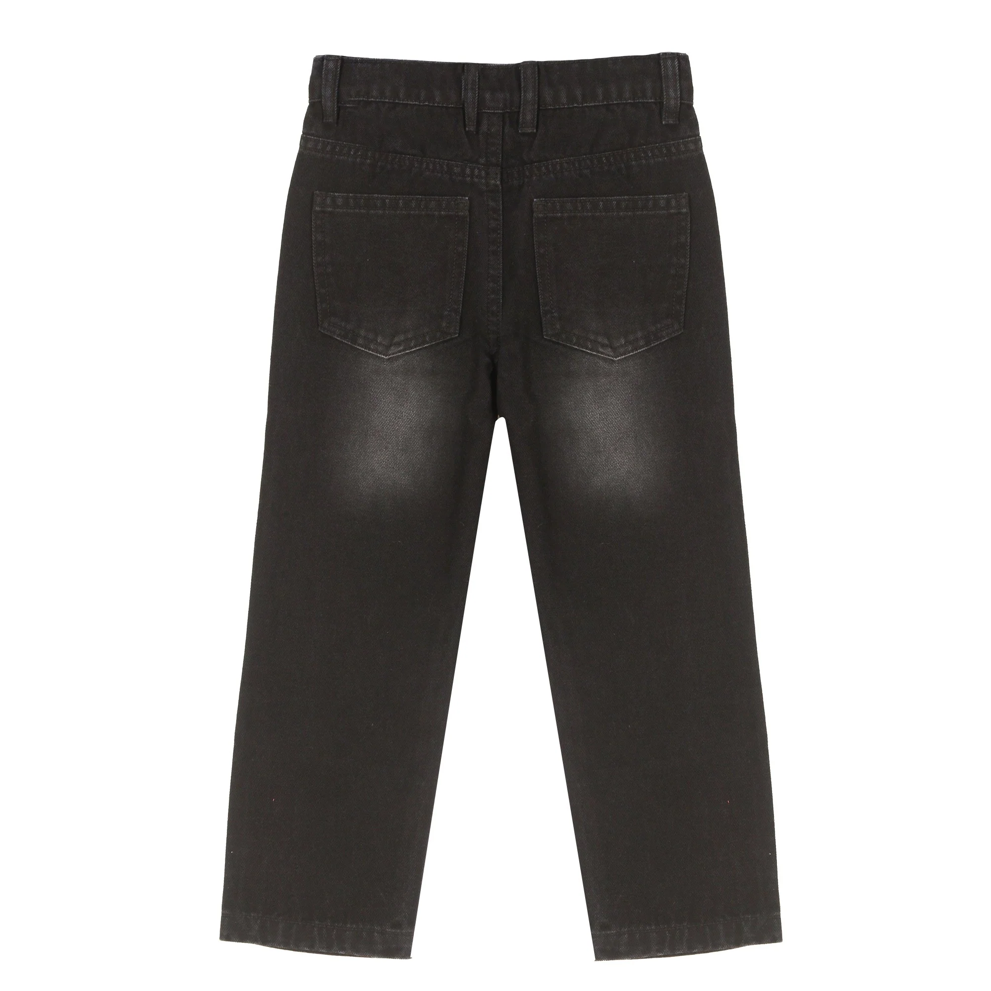 Jean coupe droite 3/12 ans - Noir - Image 2