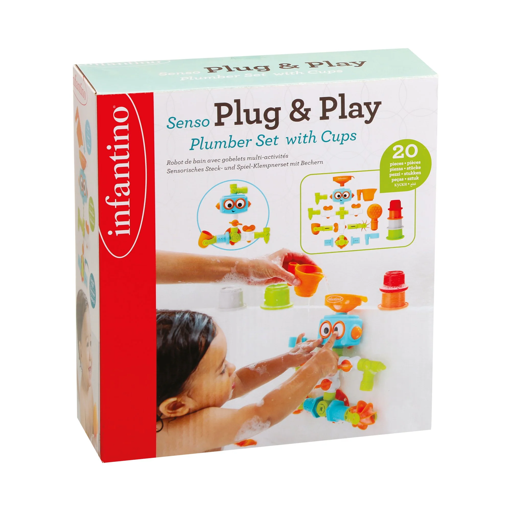 Jouet de bain robot multicolore