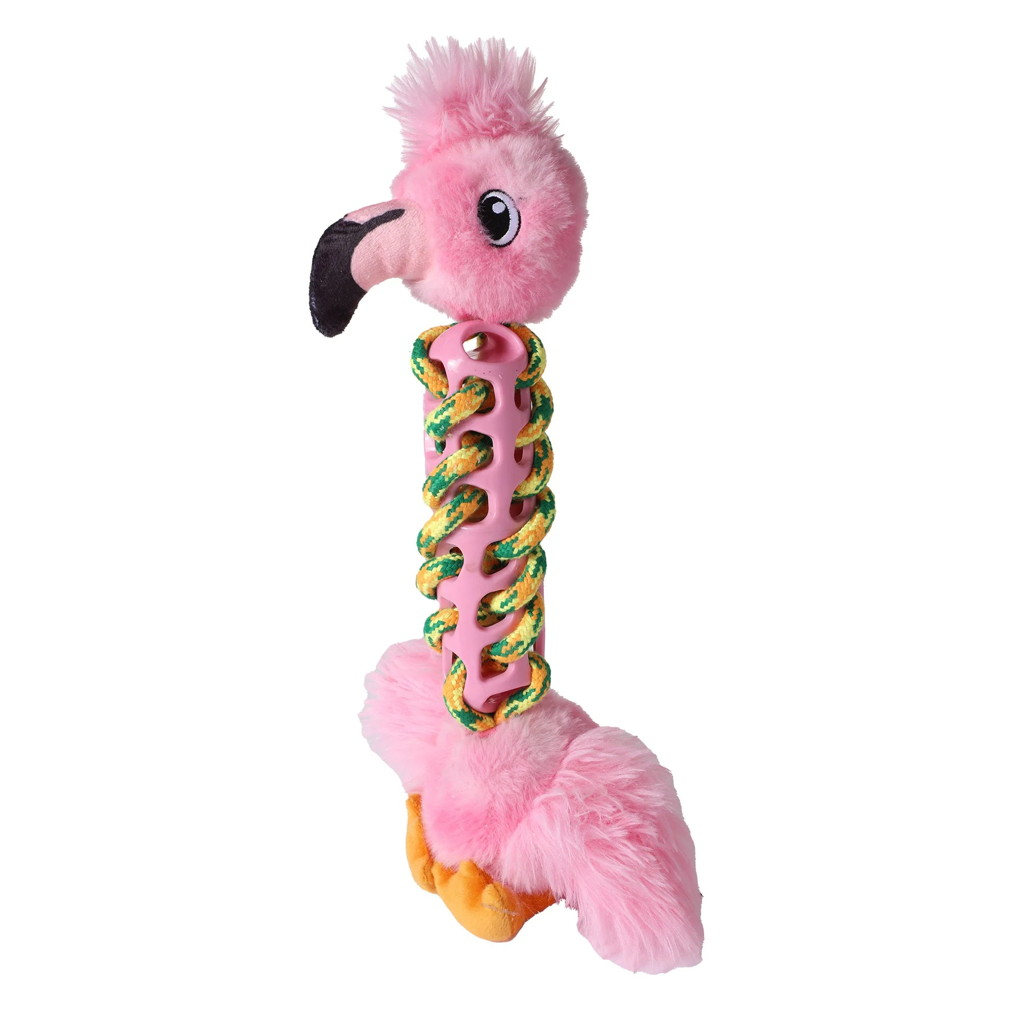 Jouet en corde animal pour chien - Rose
