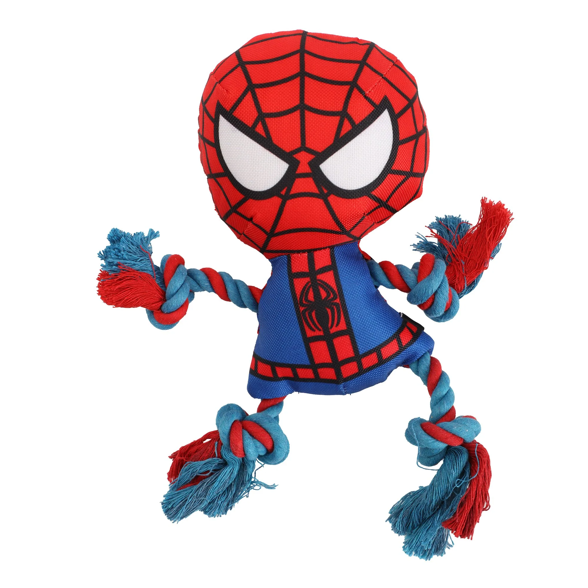 Jouet Spiderman en corde pour chien
