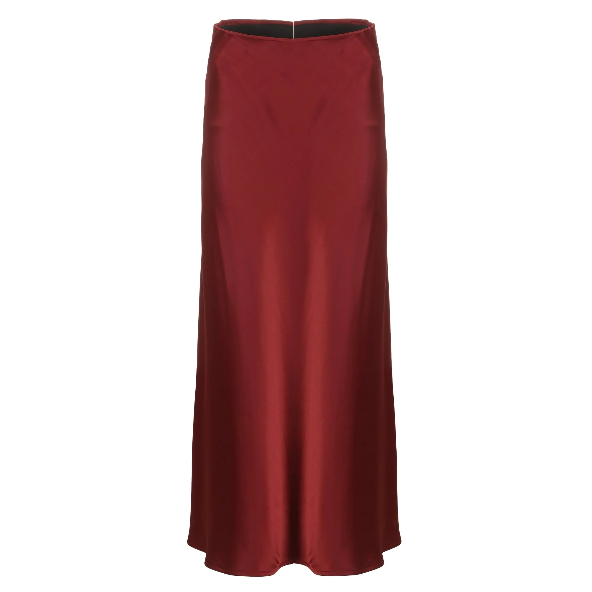 Jupe en satin  - Rouge