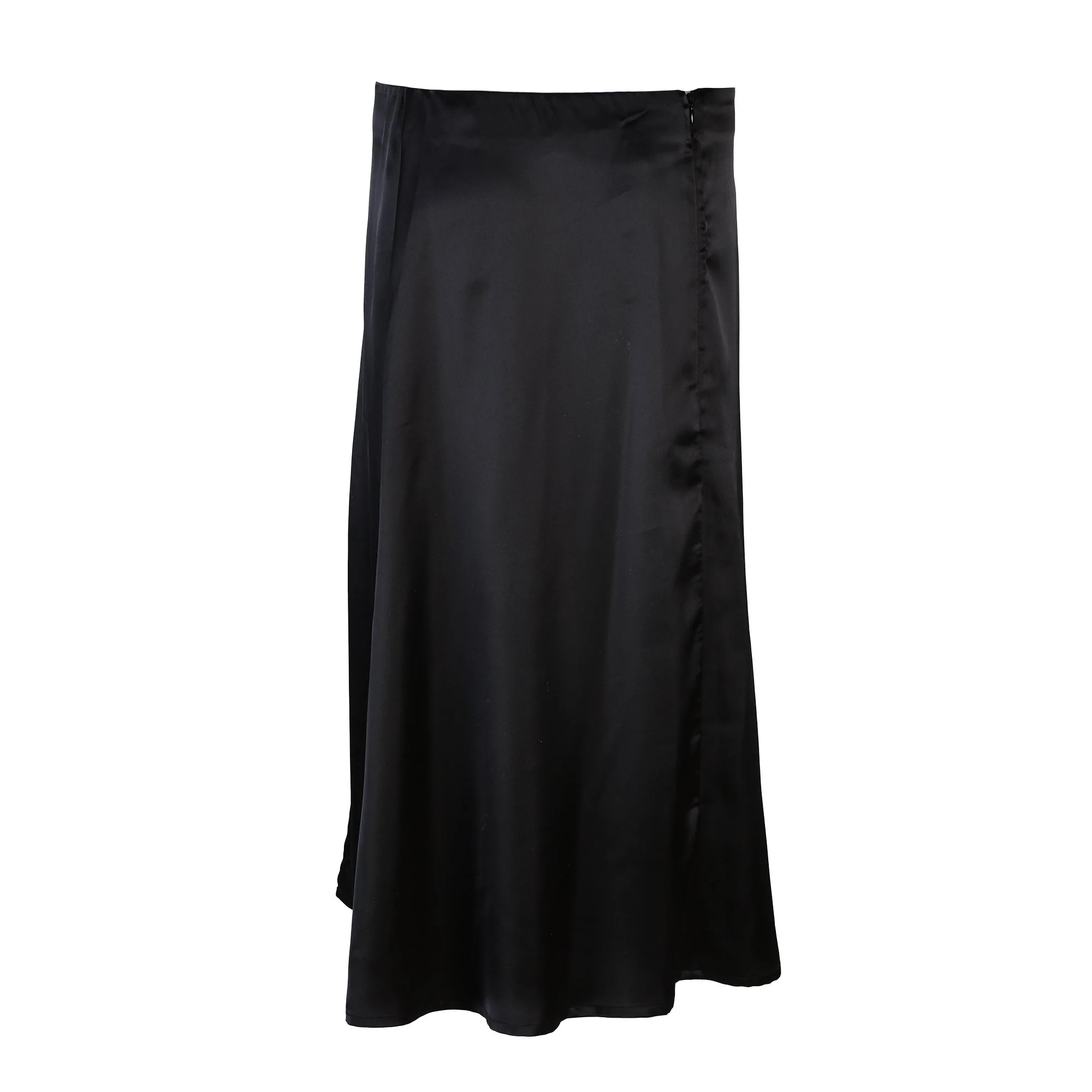 Jupe en satin  - Vert - Image 4